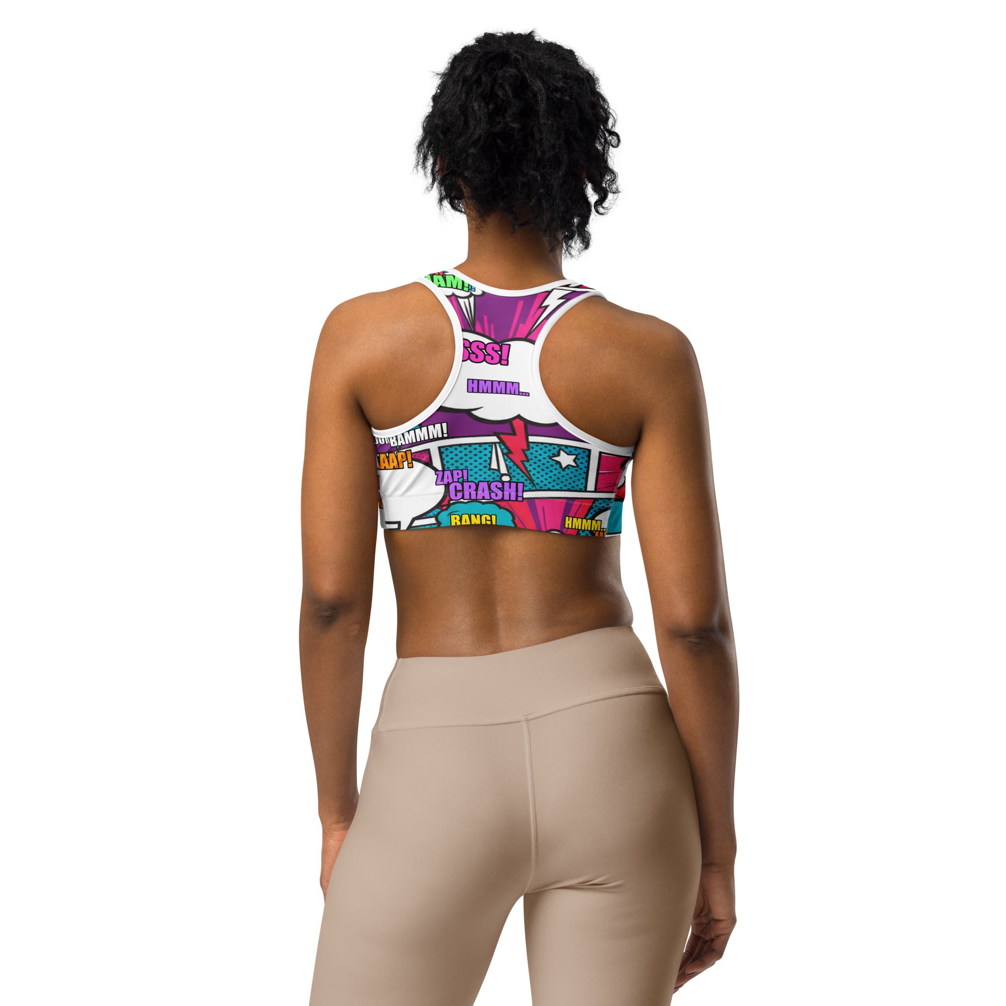 Comic Strip Roller Derby Sports Bra | GearBunch