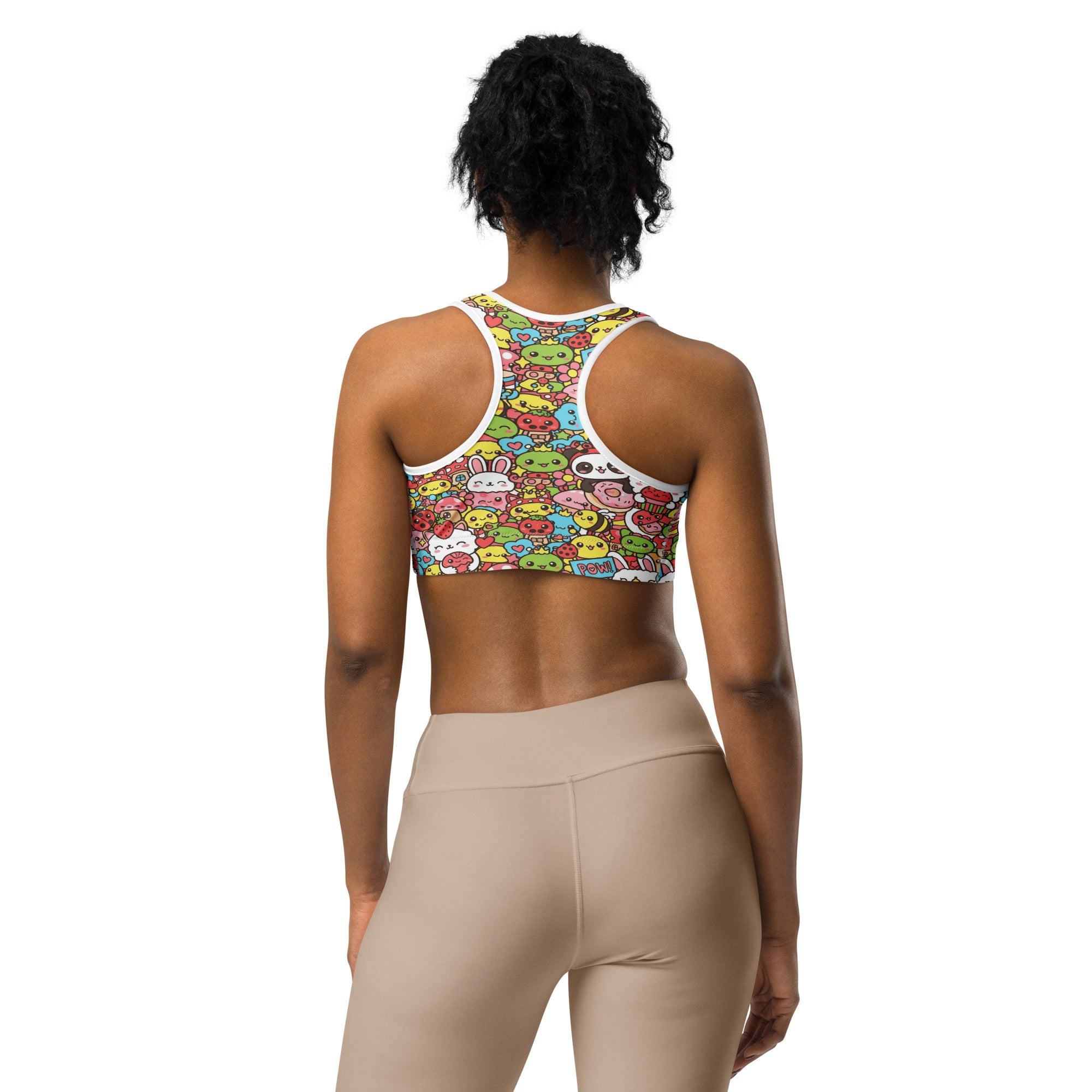 Kawaii Garden Bugs Sports Bra | GearBunch