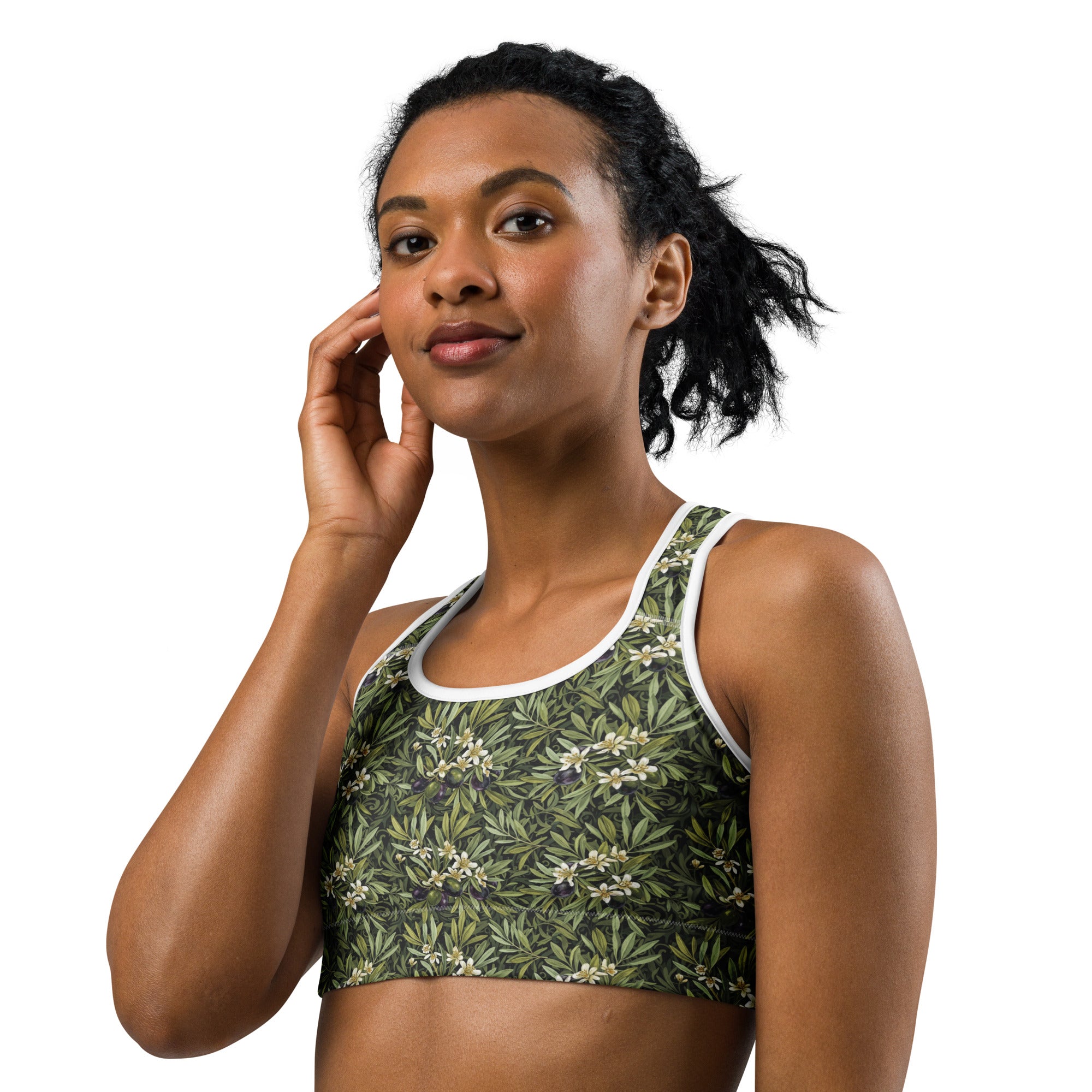 Olive Branch Botanical Sports Bra | GearBunch