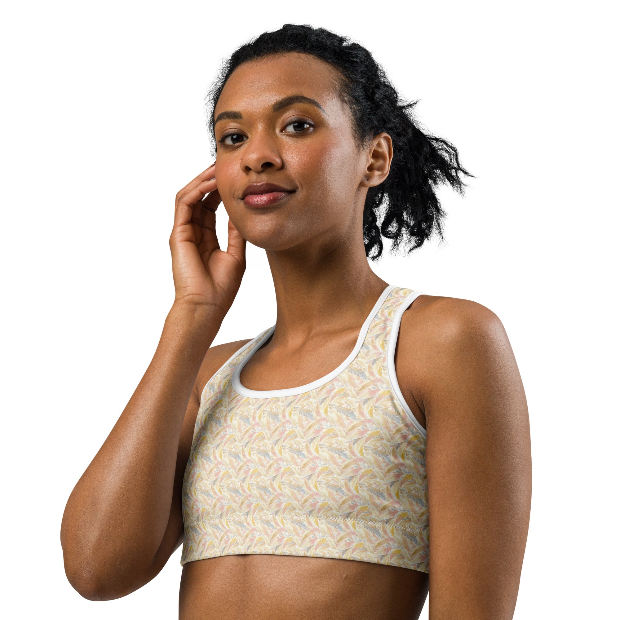 Angel Feathers Sports Bra | GearBunch