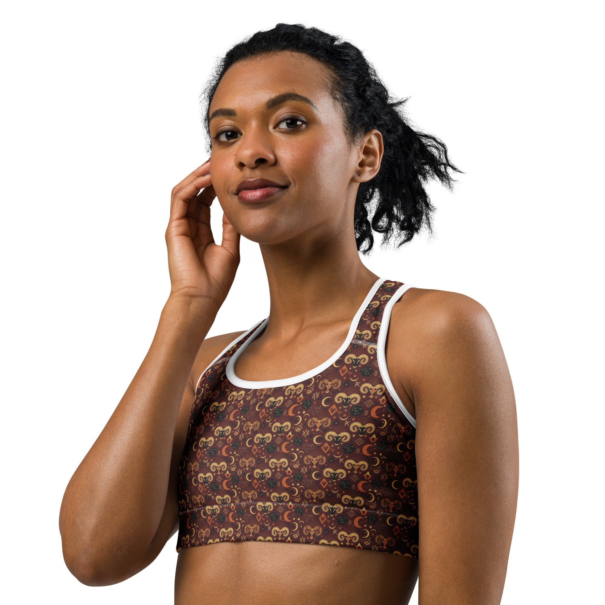Aries Ram Mystical Sports Bra | GearBunch
