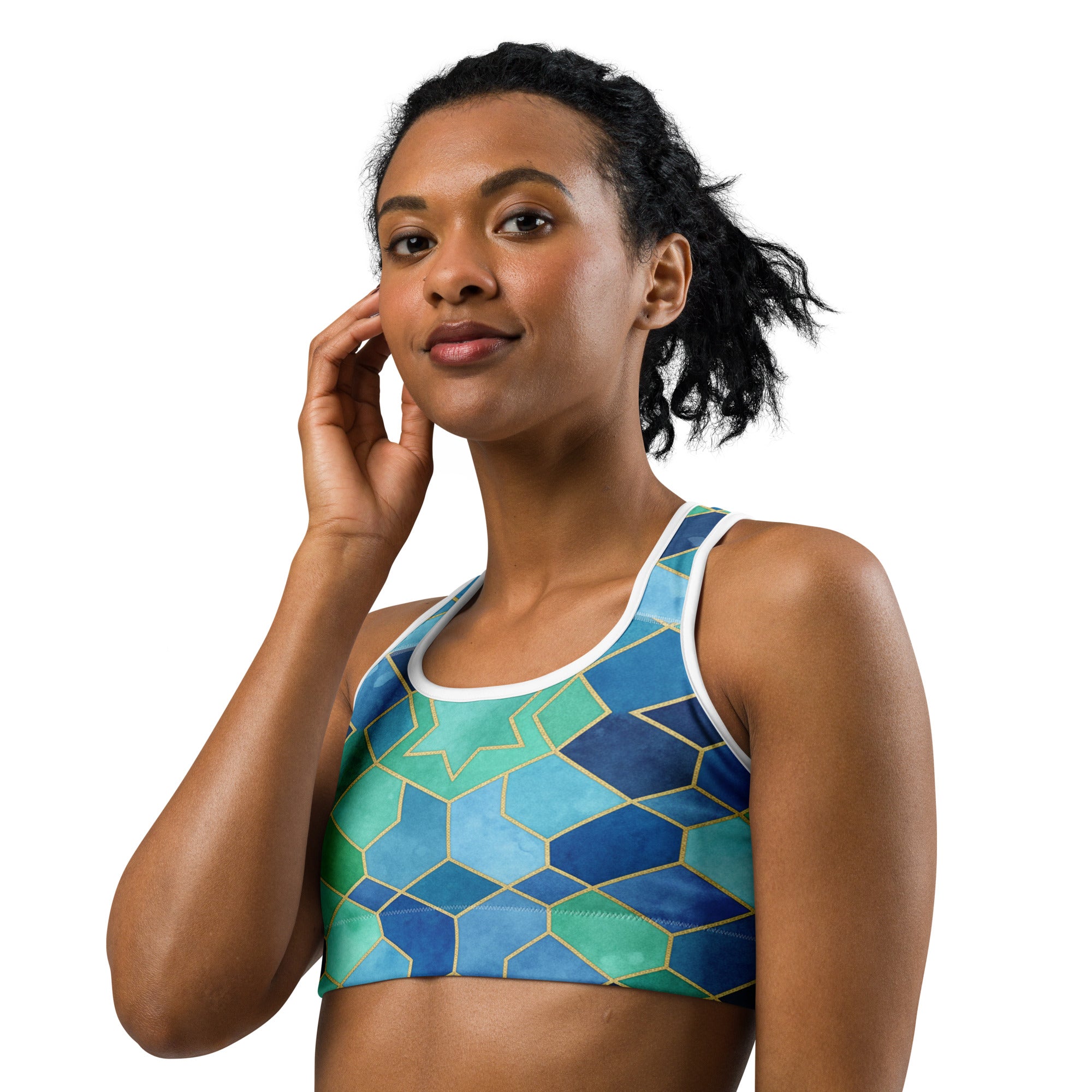 Ocean Blues Sports Bra | GearBunch