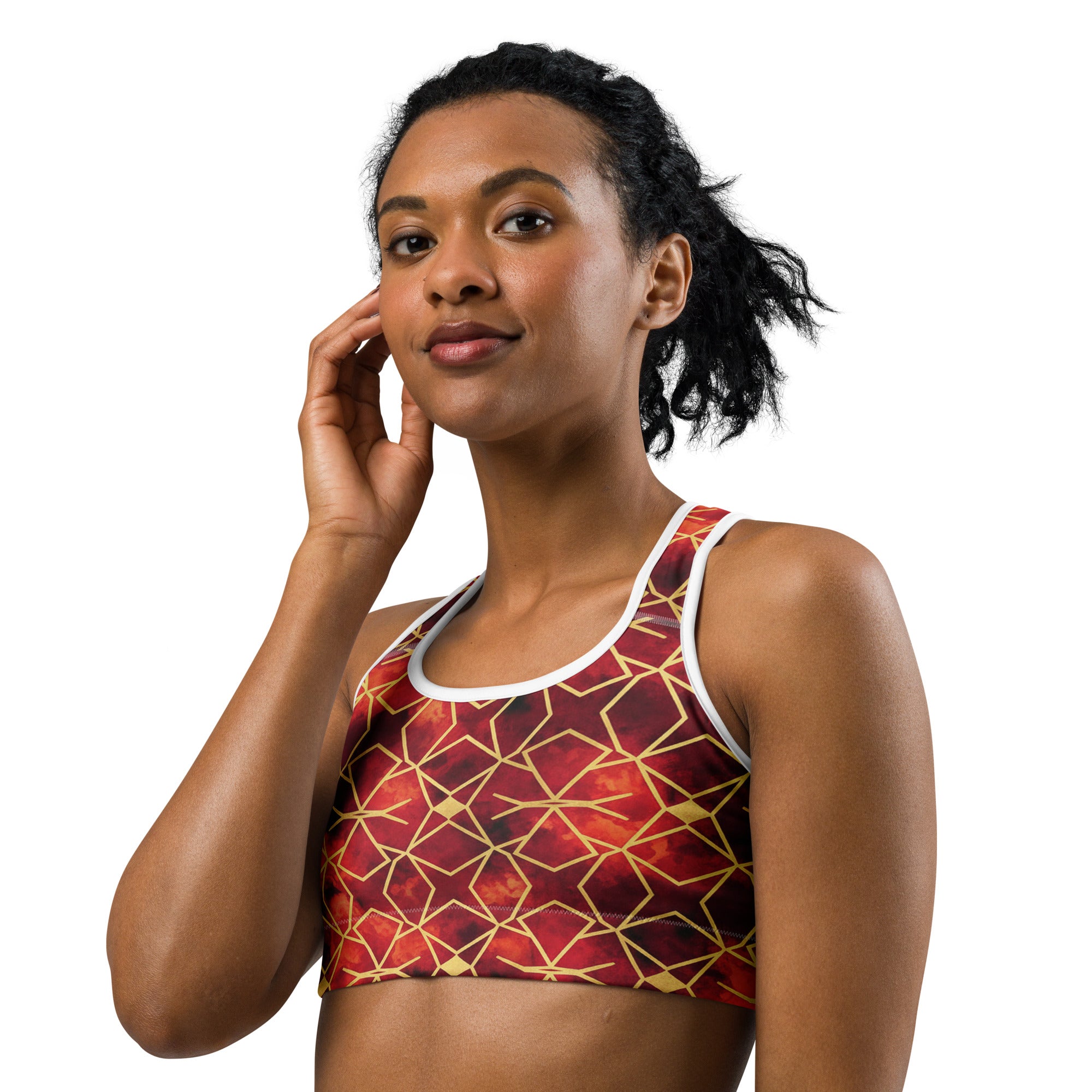 Ruby Gold Sports Bra | GearBunch