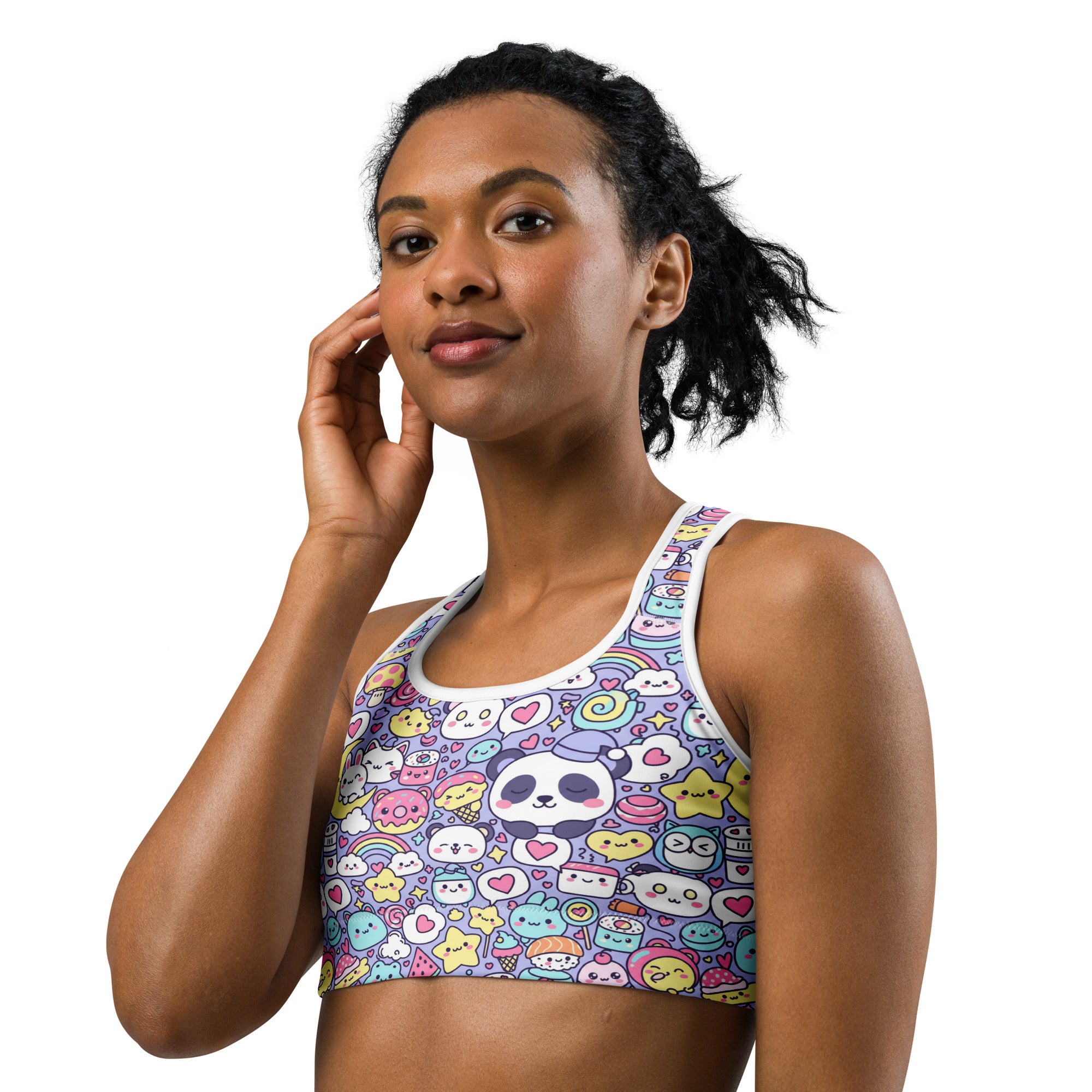 Kawaii Sleepy Time Sports Bra | GearBunch