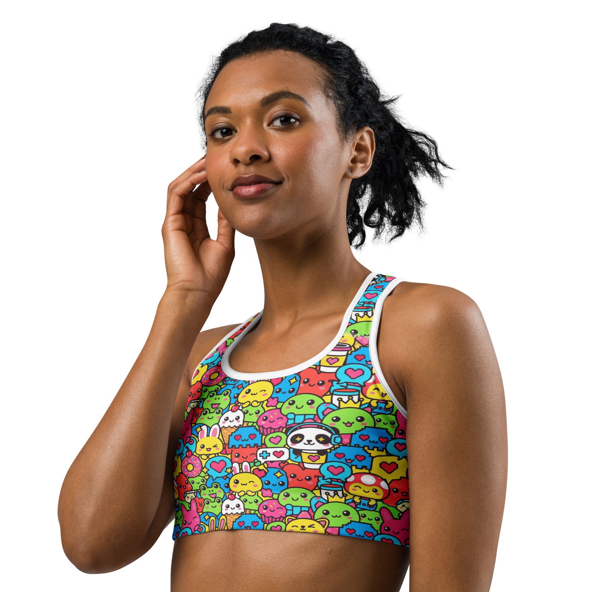 Kawaii Arcade Game Sports Bra | GearBunch