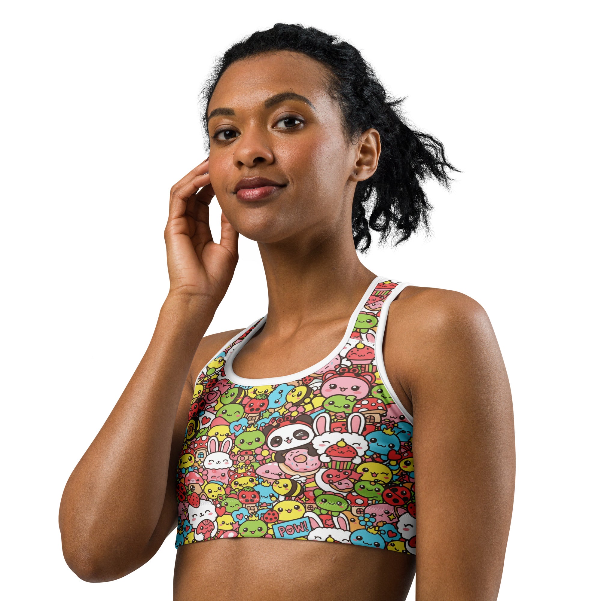 Kawaii Garden Bugs Sports Bra | GearBunch