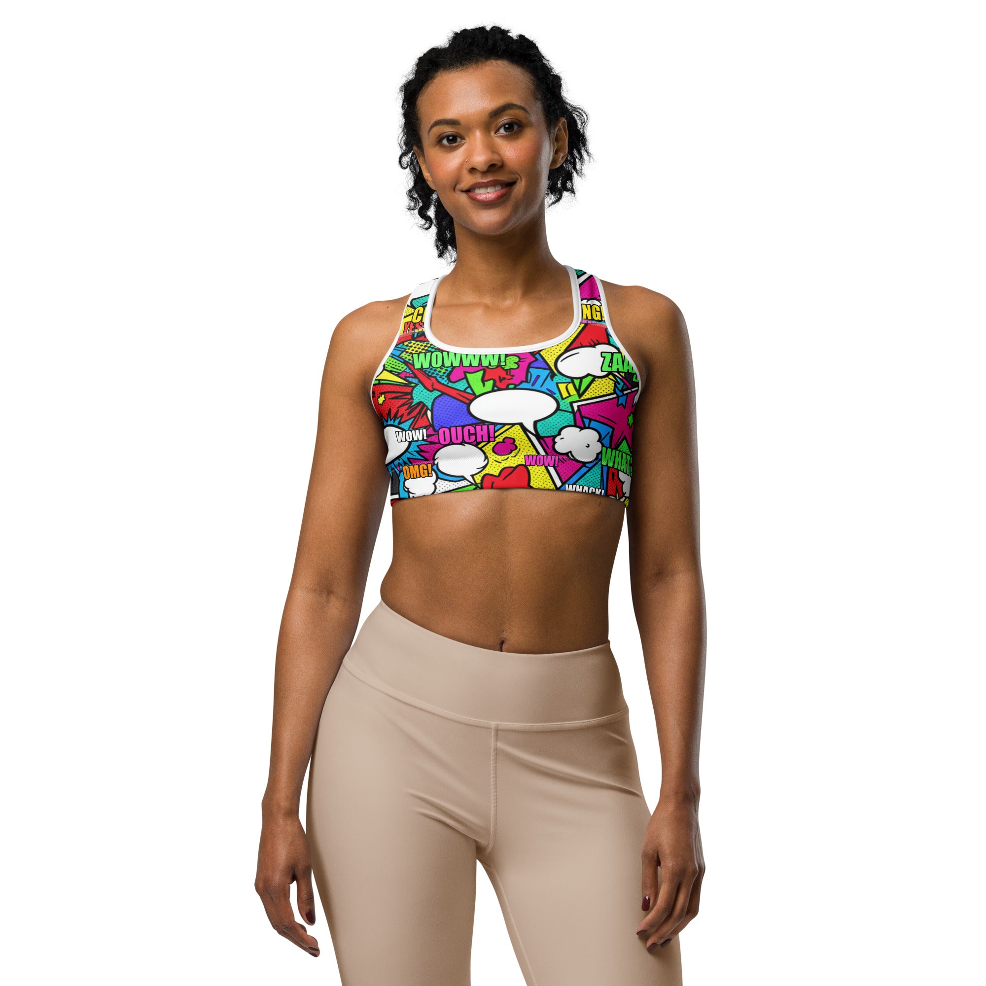 Comic Strip Zombie Apocalypse Sports Bra | GearBunch