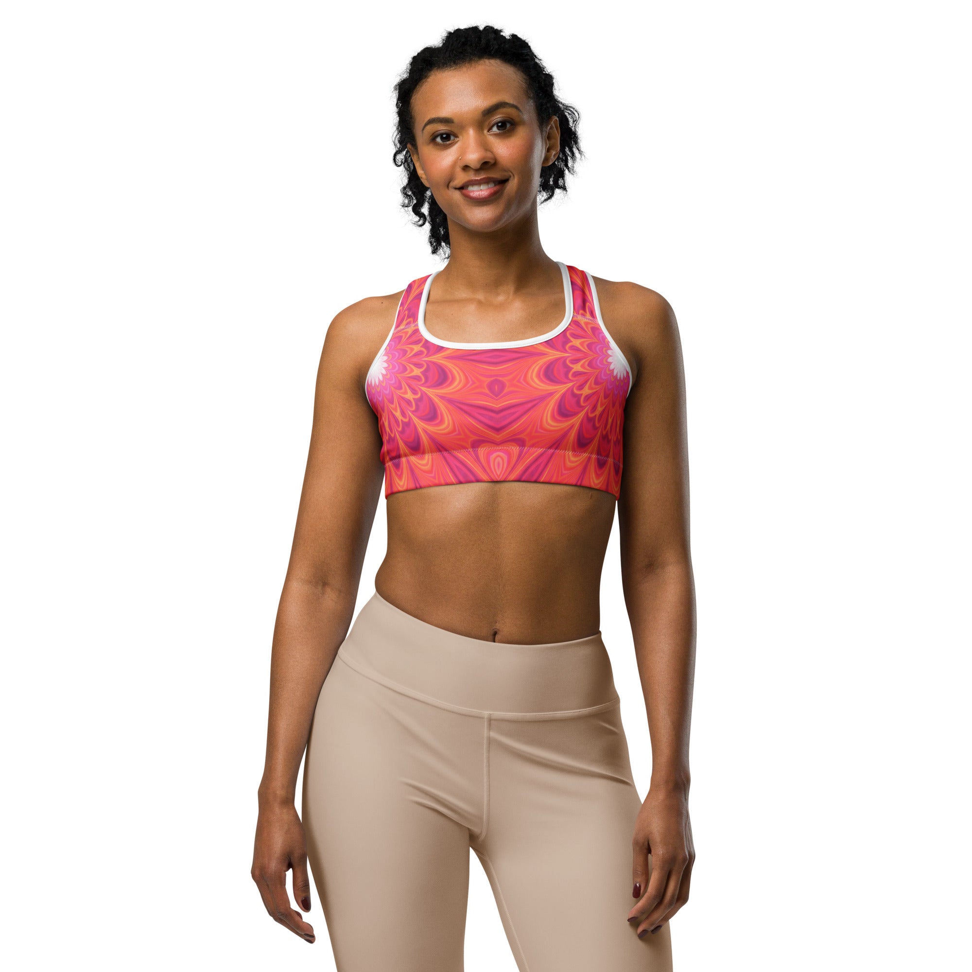 Psychedelic Plasma Core Sports Bra | GearBunch