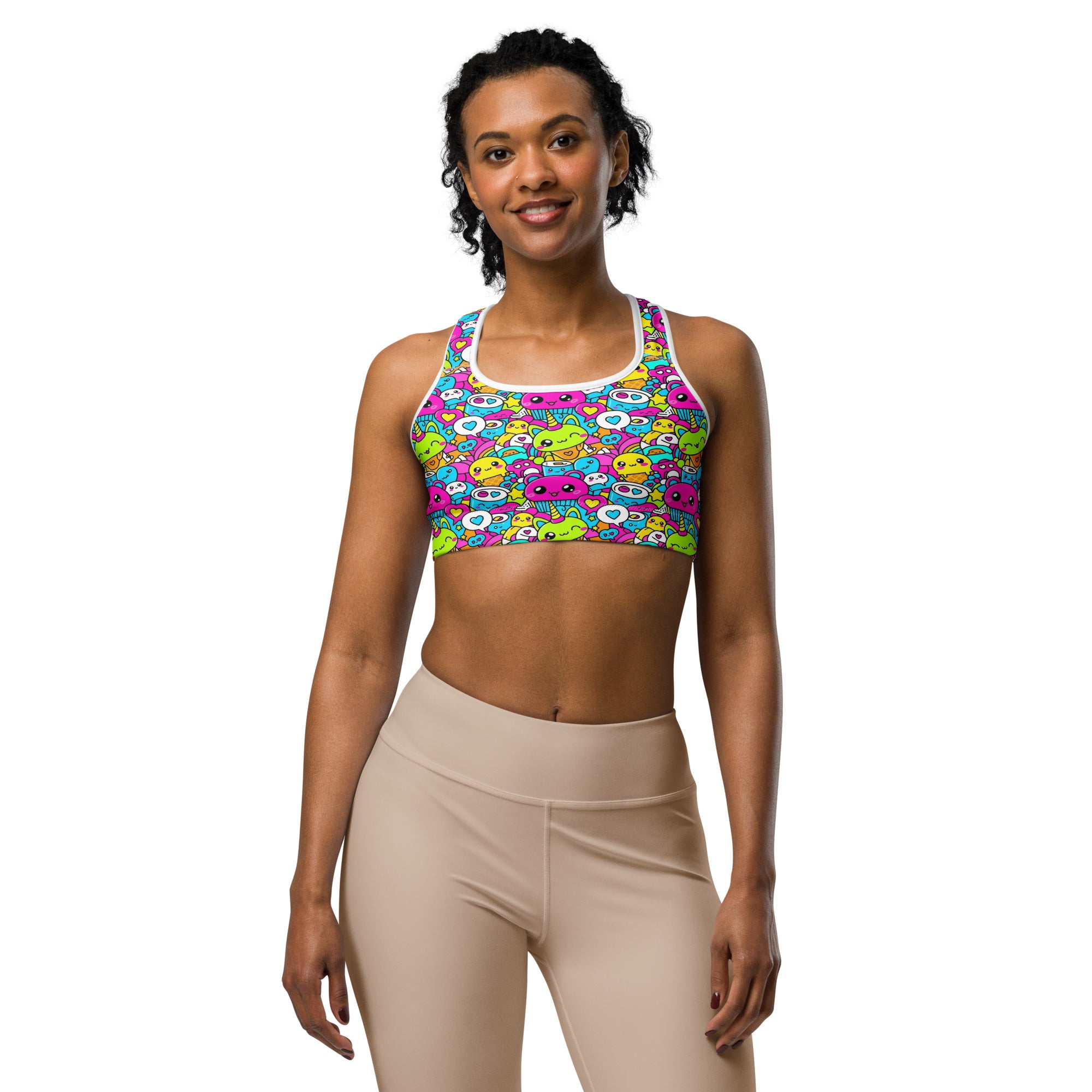 Kawaii Candy Land Sports Bra | GearBunch