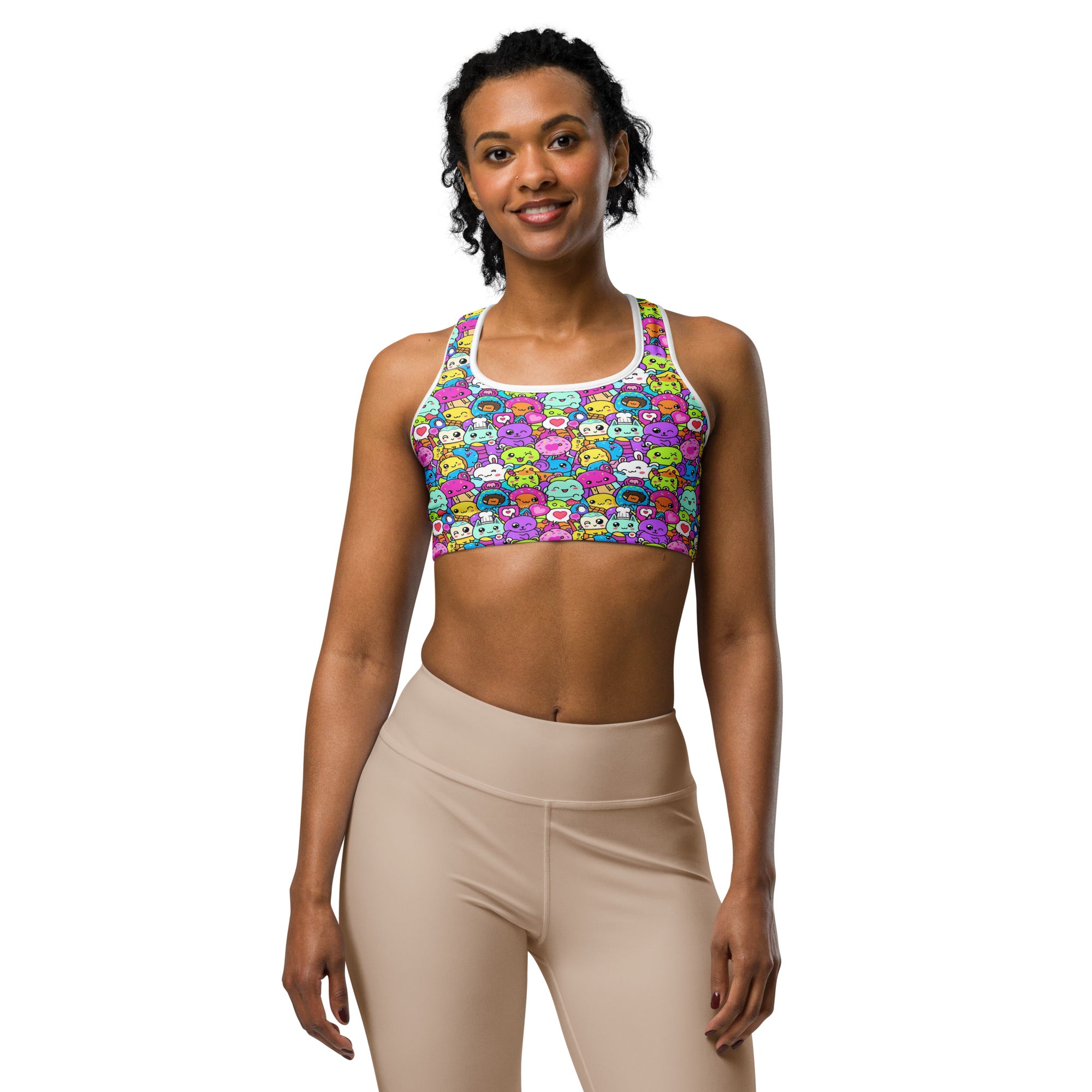 Kawaii Monster Pals Sports Bra | GearBunch