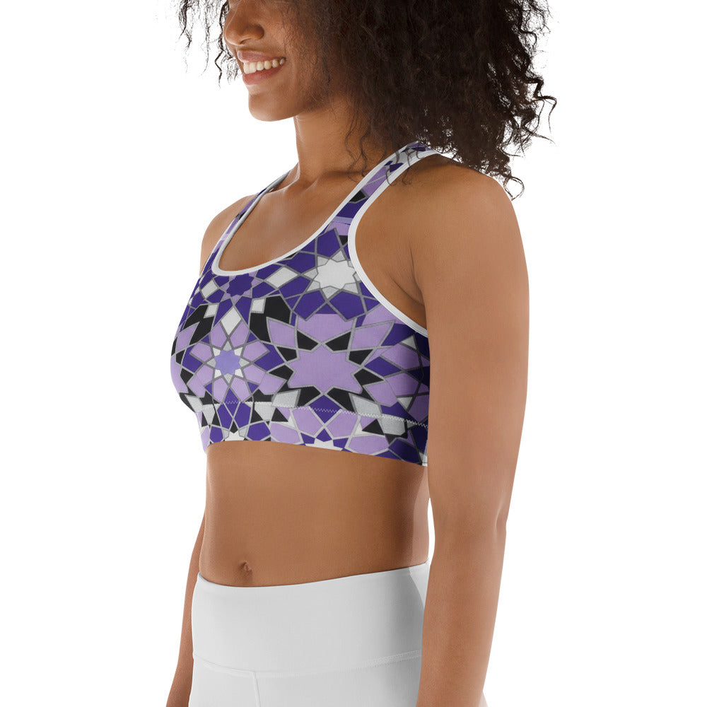 Zellige Amethyst Sports Bra | GearBunch
