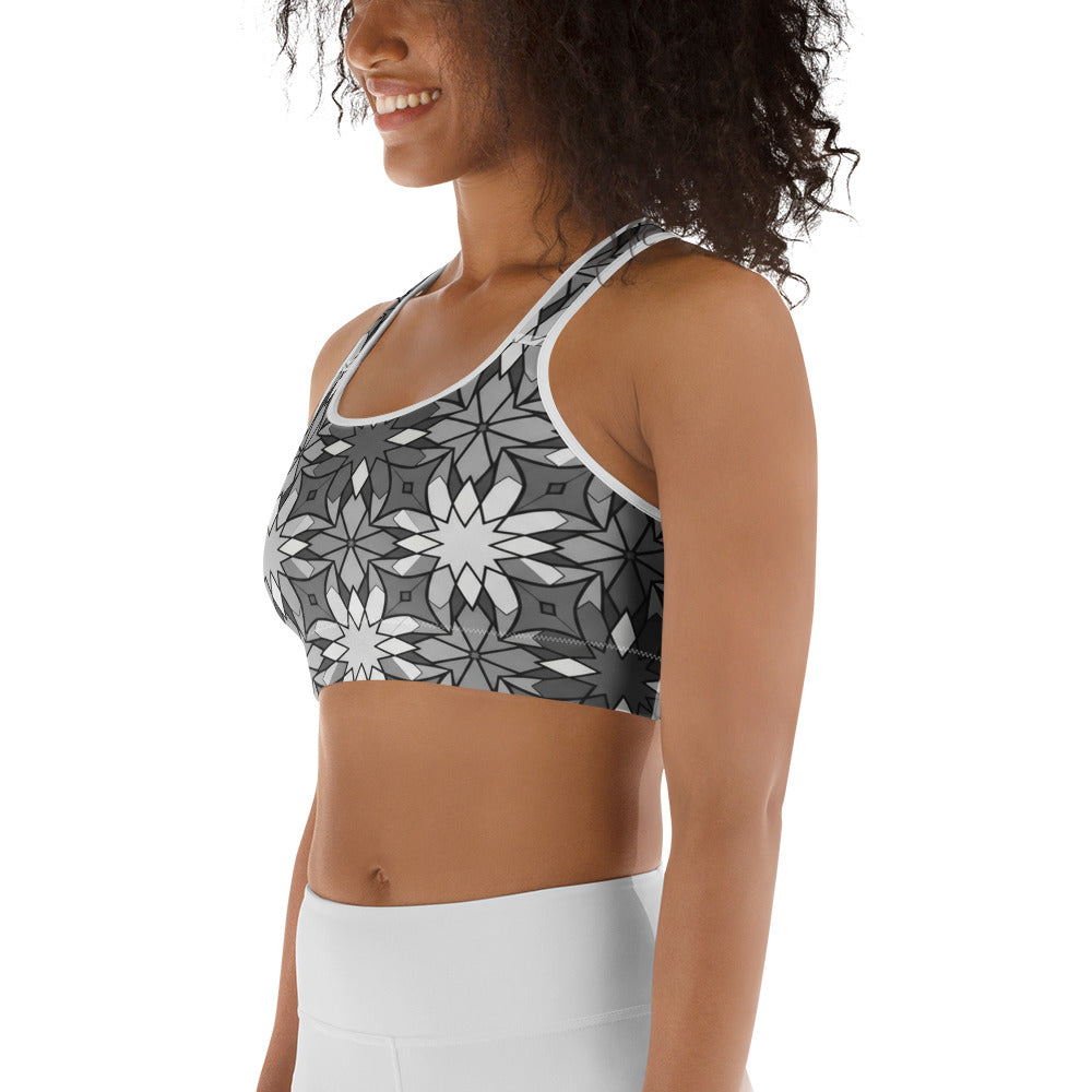 Zellige Monochrome Sports Bra | GearBunch
