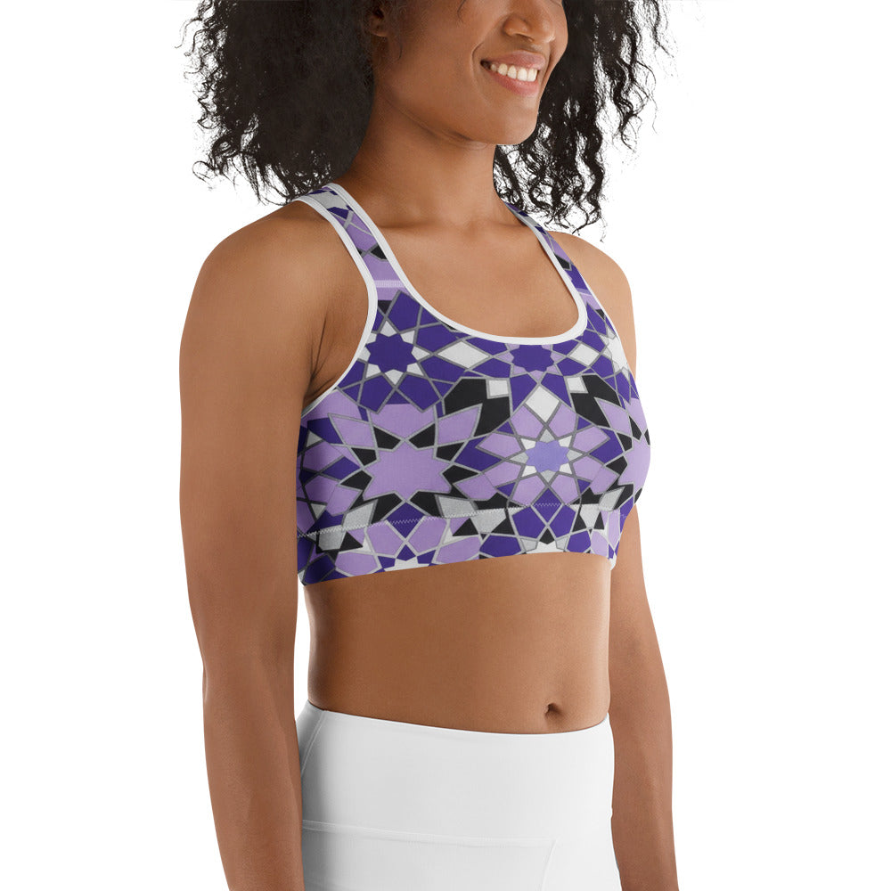 Zellige Amethyst Sports Bra | GearBunch