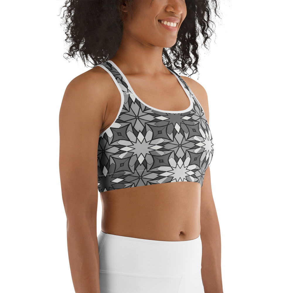 Zellige Monochrome Sports Bra | GearBunch