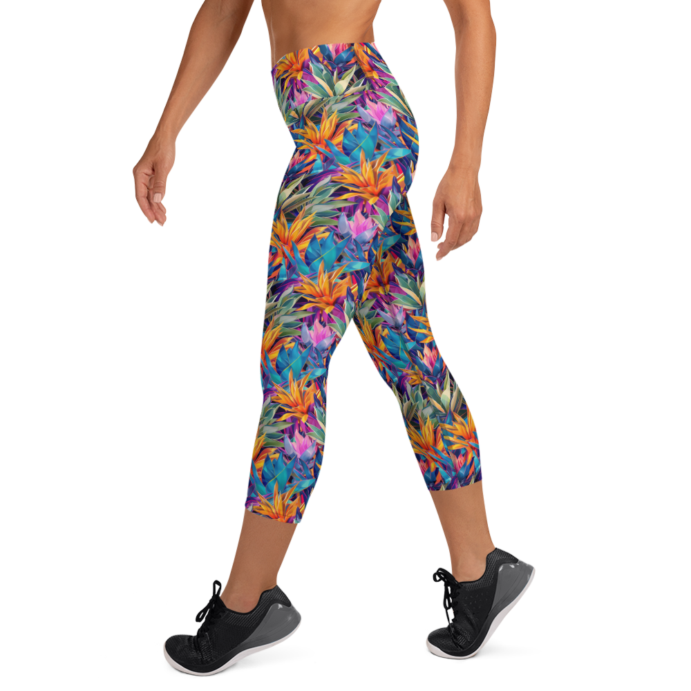 Twilight Agave Yoga Capris | GearBunch