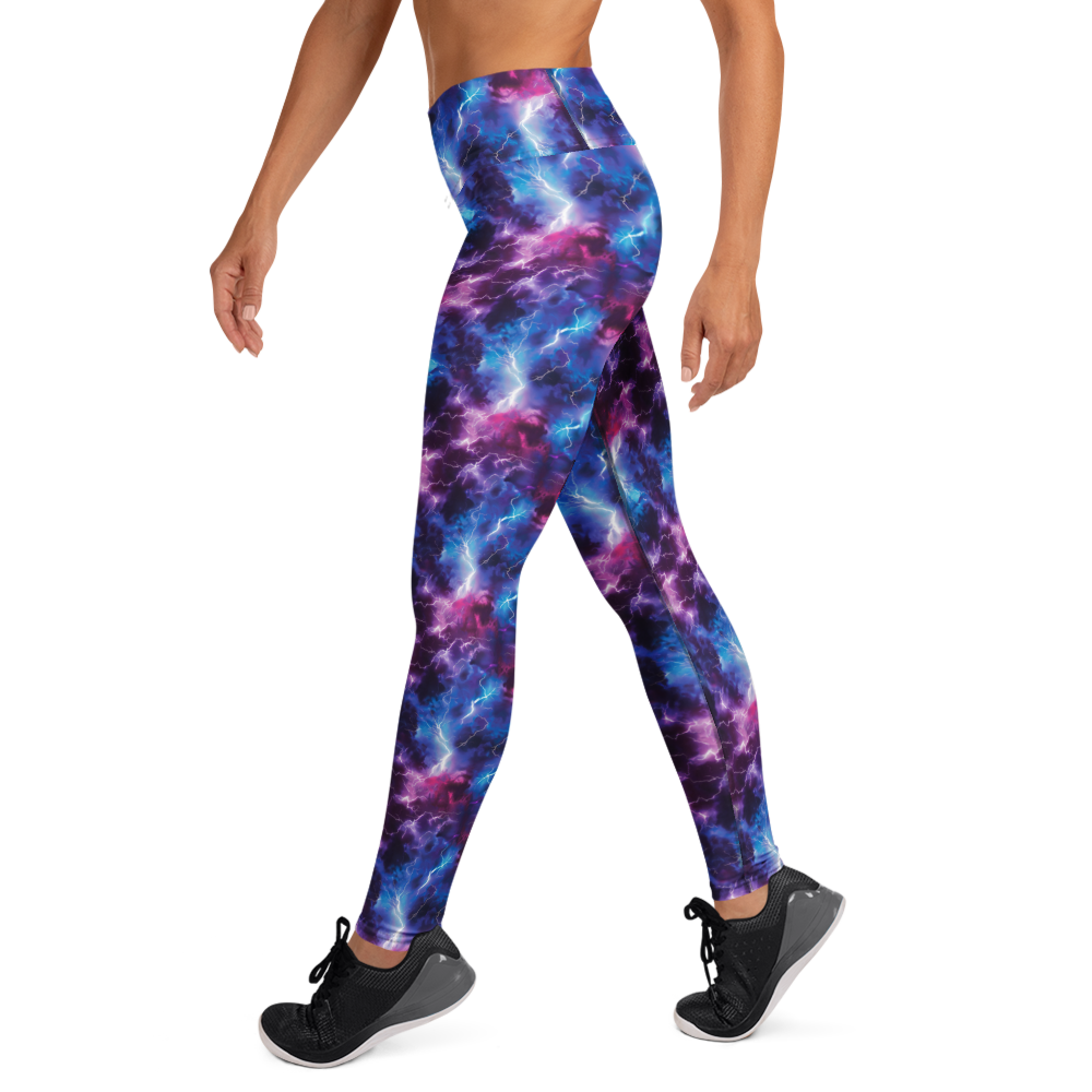 Neon Lightning Yoga Pants | GearBunch