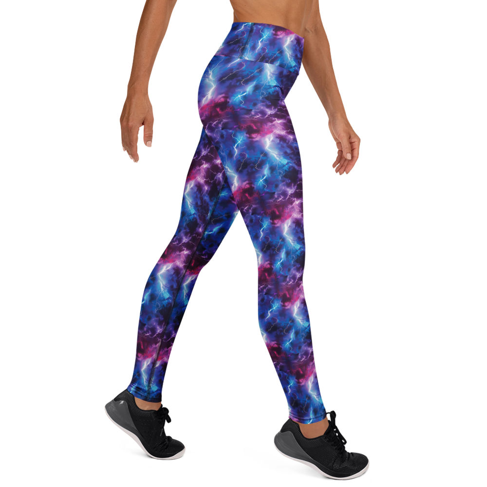 Neon Lightning Yoga Pants | GearBunch