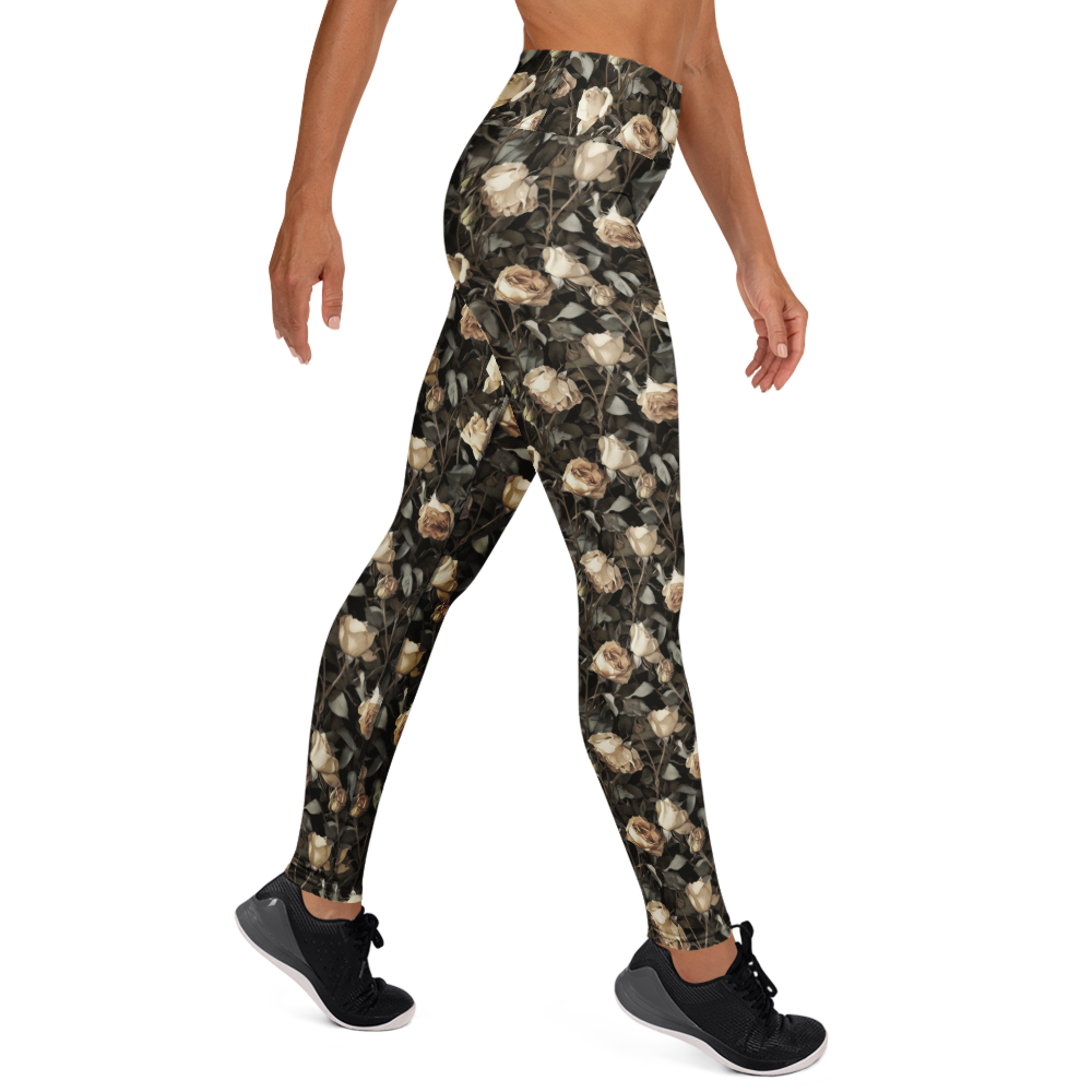 Wilted Rose Yoga Pants | GearBunch