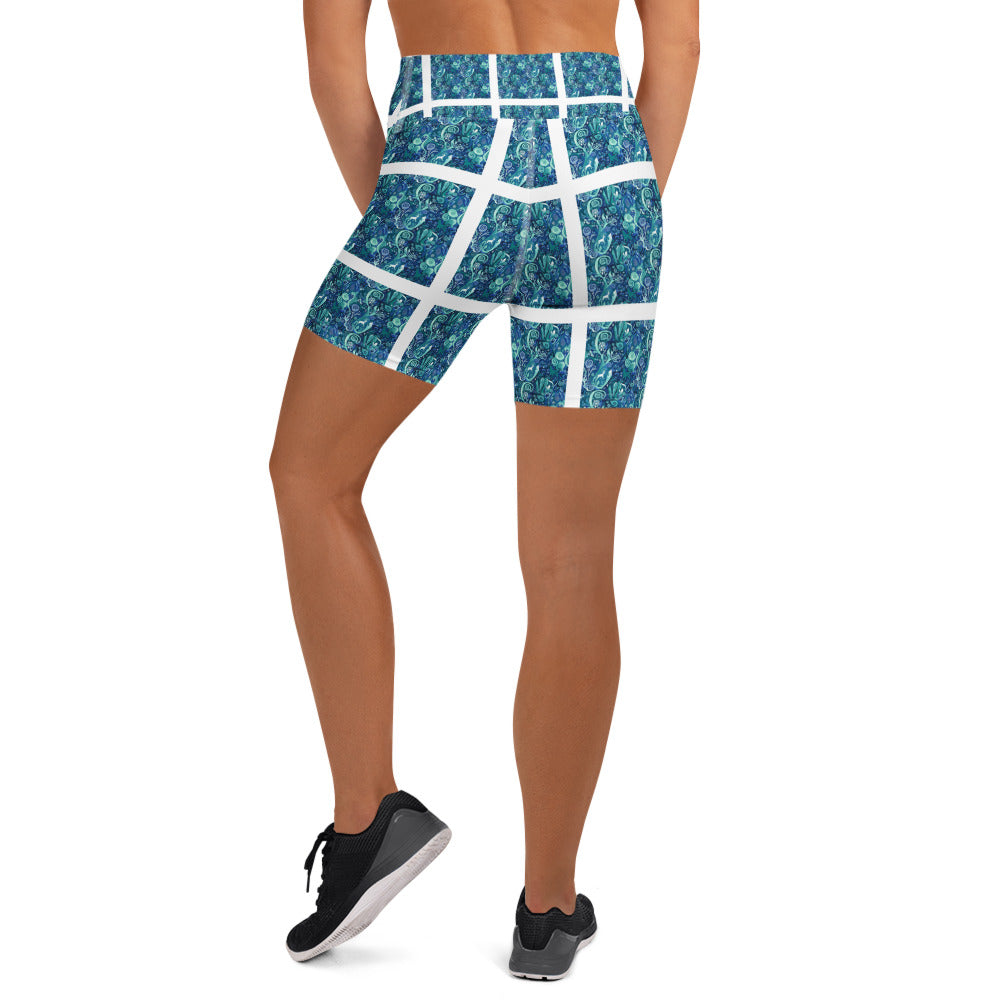 Fairy Tale Wilderness Yoga Shorts | GearBunch