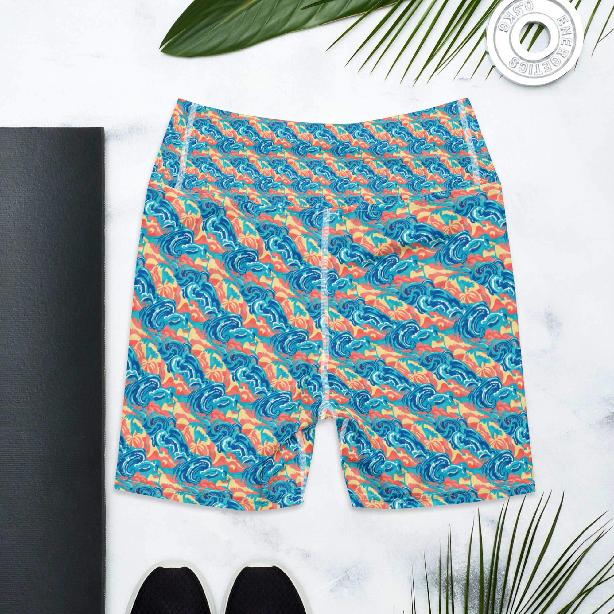 Coastal Landscape Yoga Shorts | GearBunch