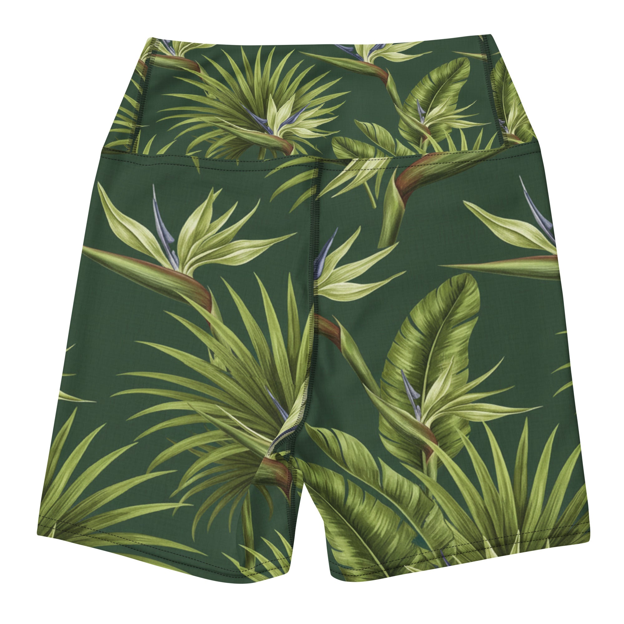 Tropical Palm Grove Yoga Shorts | GearBunch