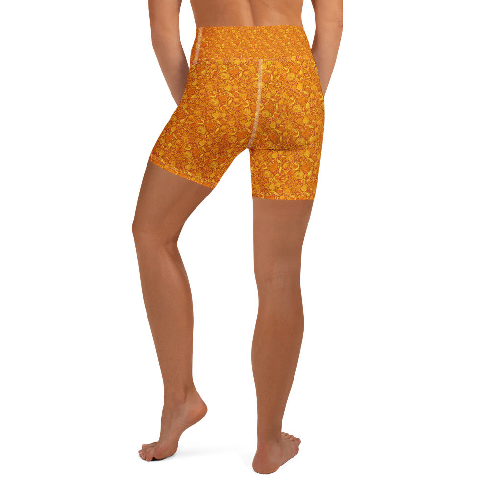 Fruit Market Still Life Yoga Shorts | GearBunch