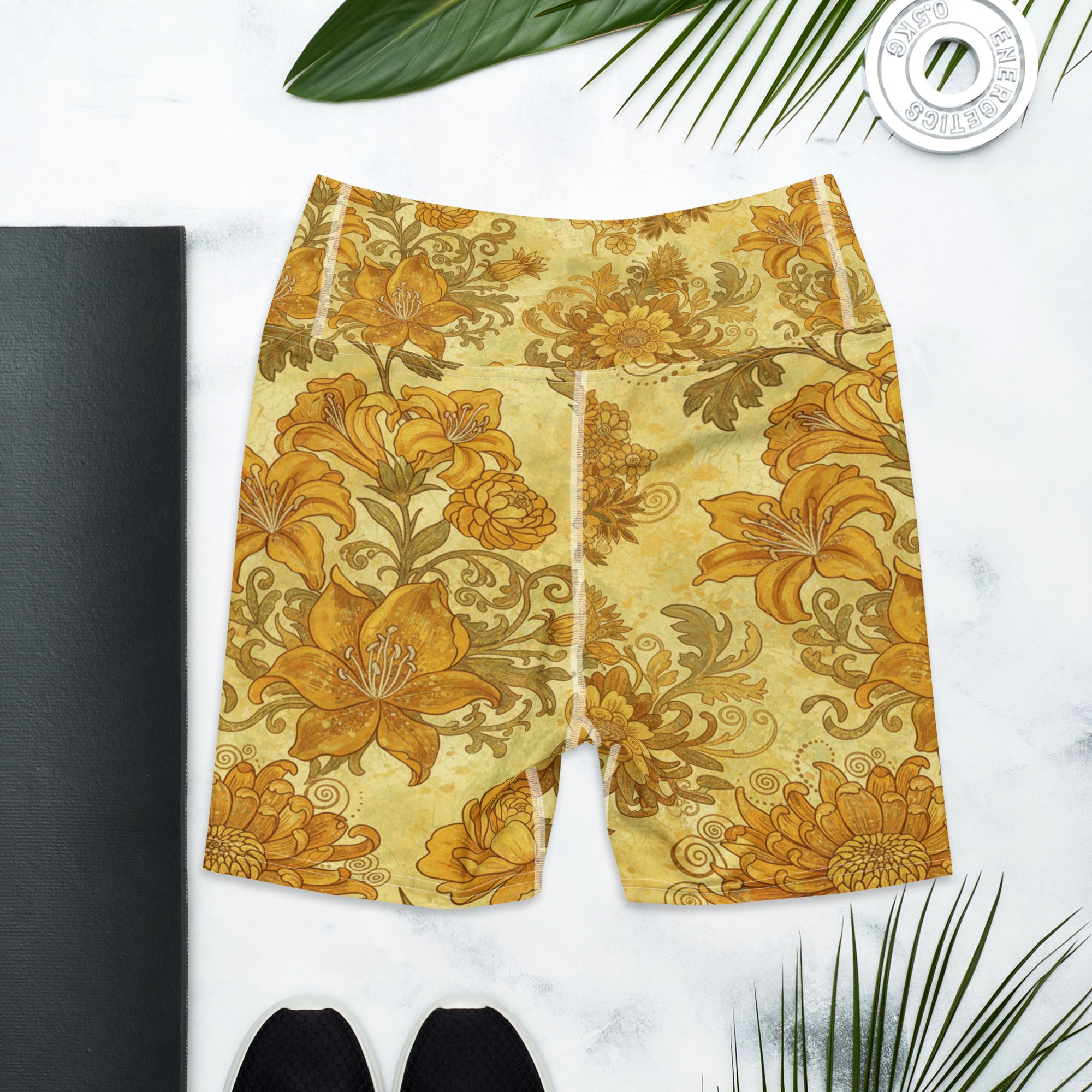 Gustav Klimt Garden Yoga Shorts | GearBunch