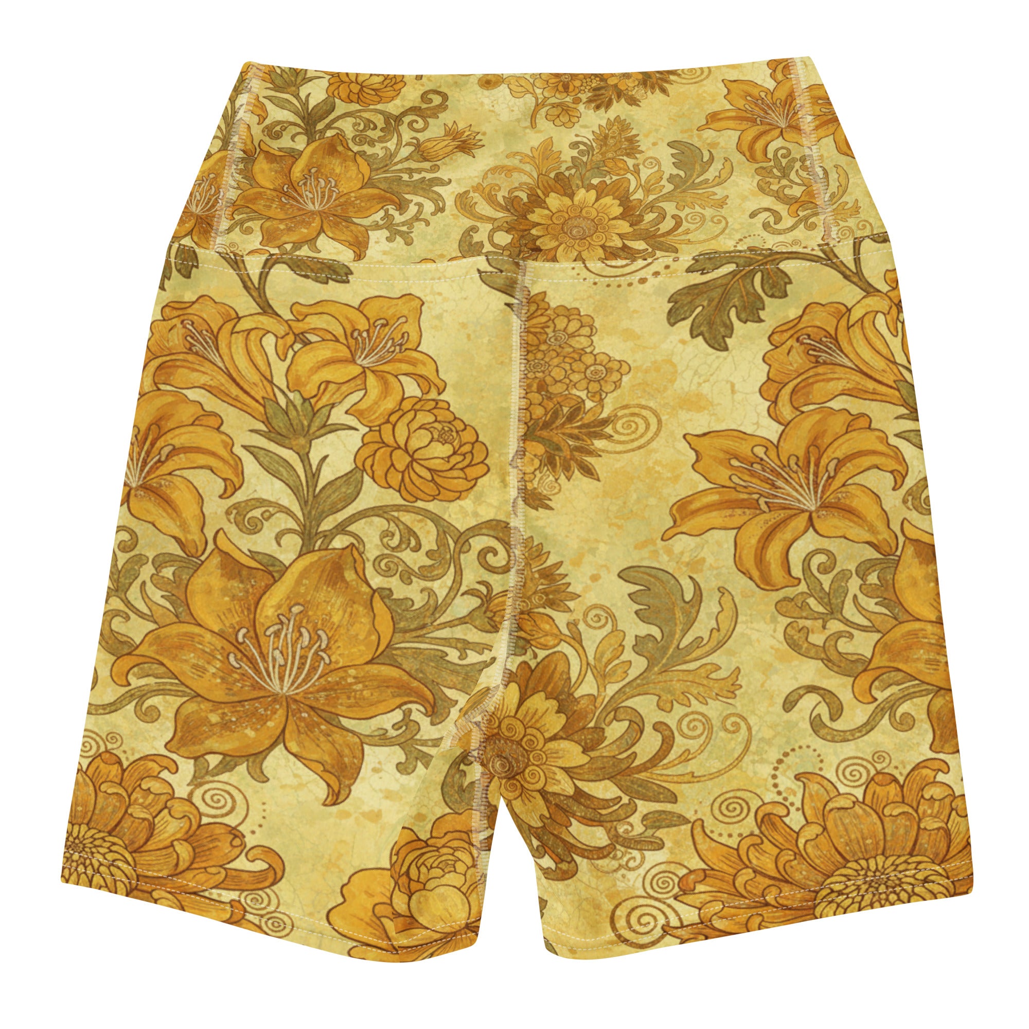 Gustav Klimt Garden Yoga Shorts | GearBunch