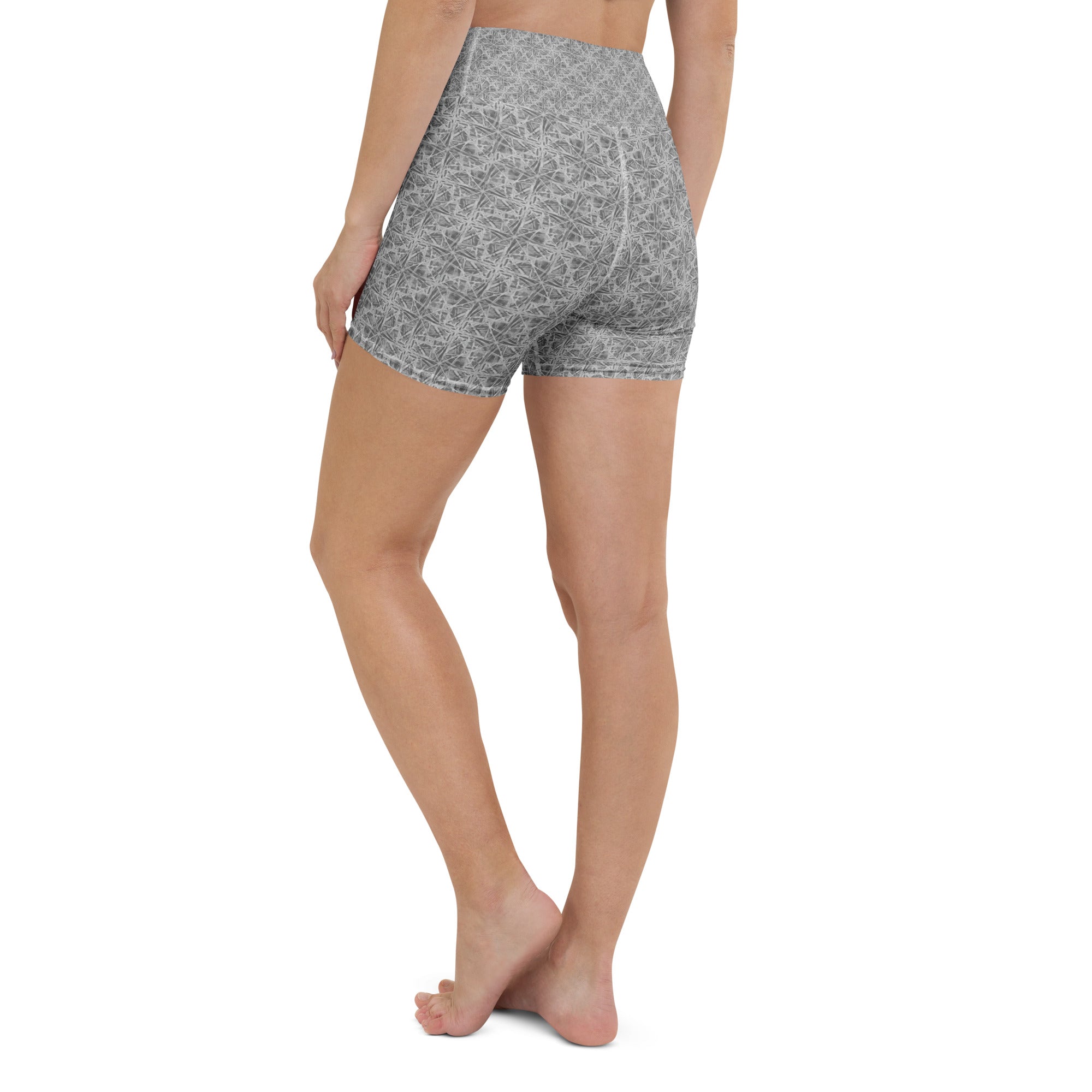 Confusion Abstract Yoga Shorts | GearBunch