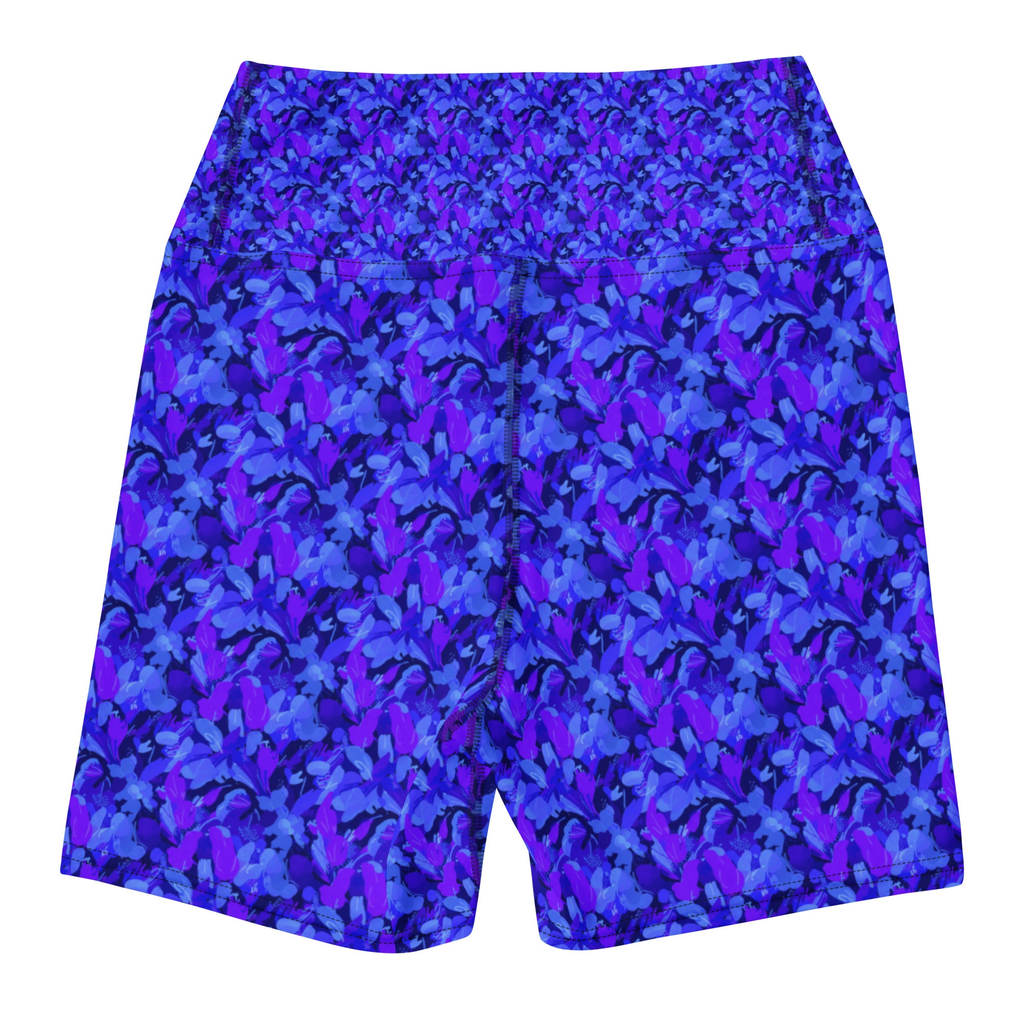 Touching Distance Abstract Yoga Shorts | GearBunch