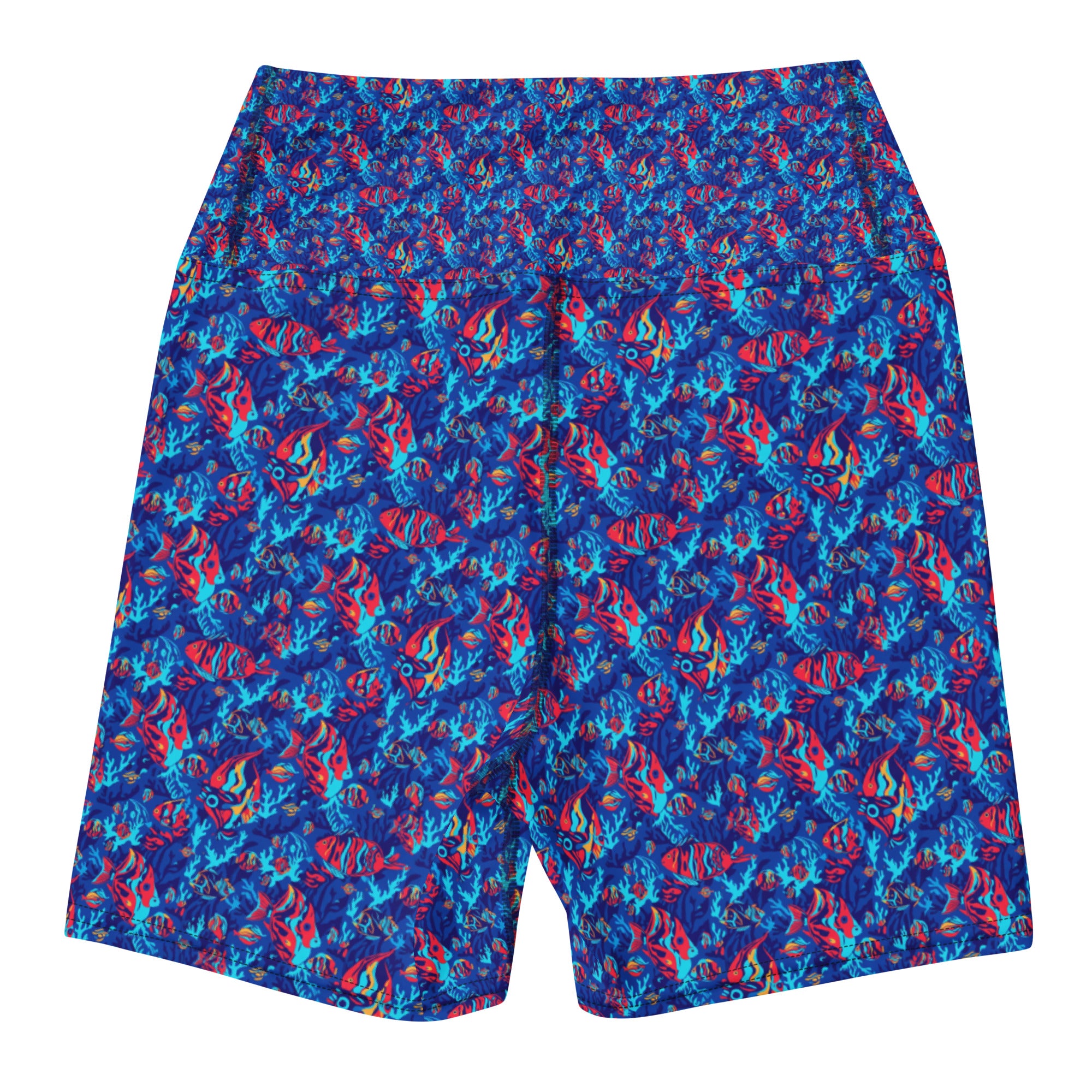 Colorful Tropical Fishes Yoga Shorts | GearBunch