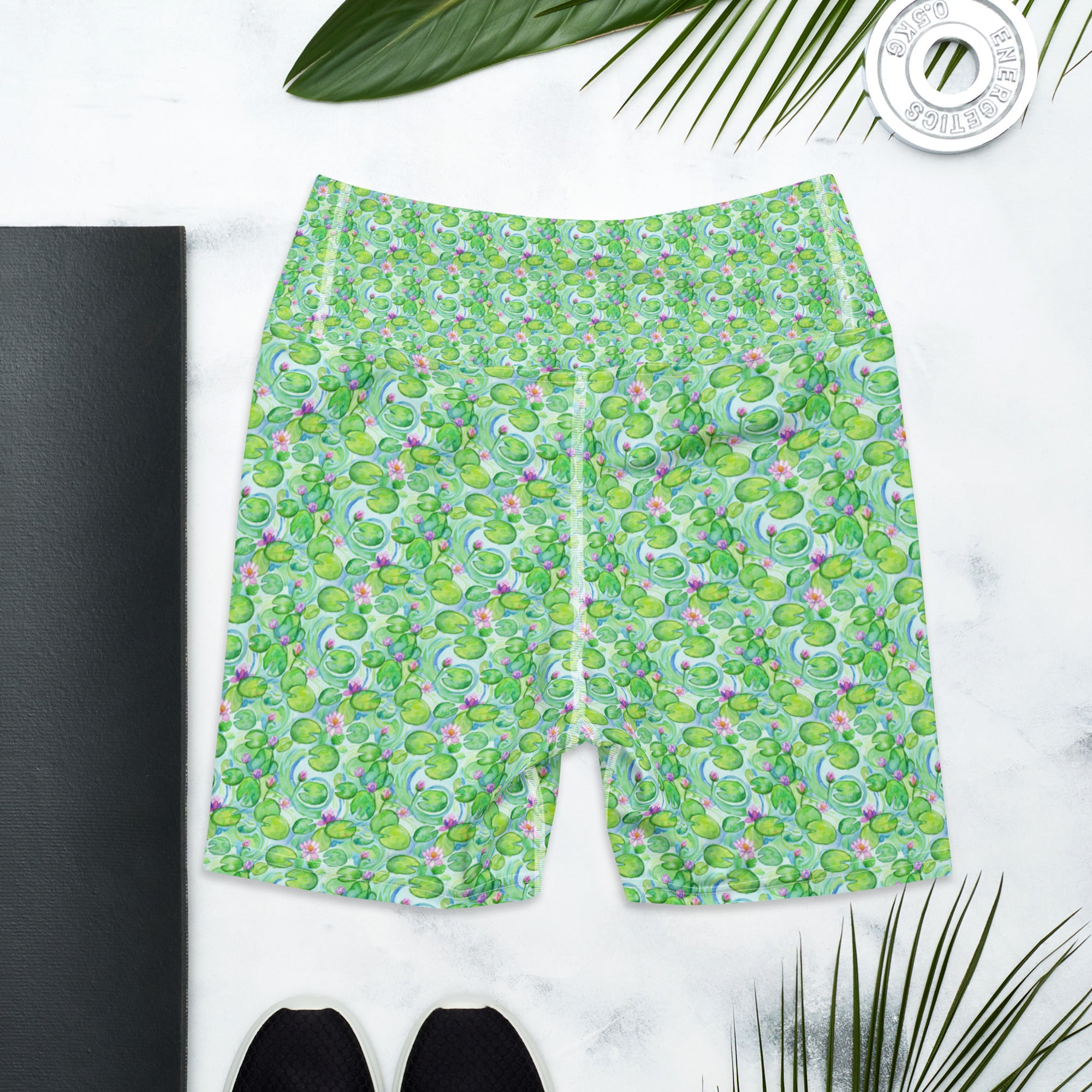 Claude Monet Water Lilies Yoga Shorts | GearBunch
