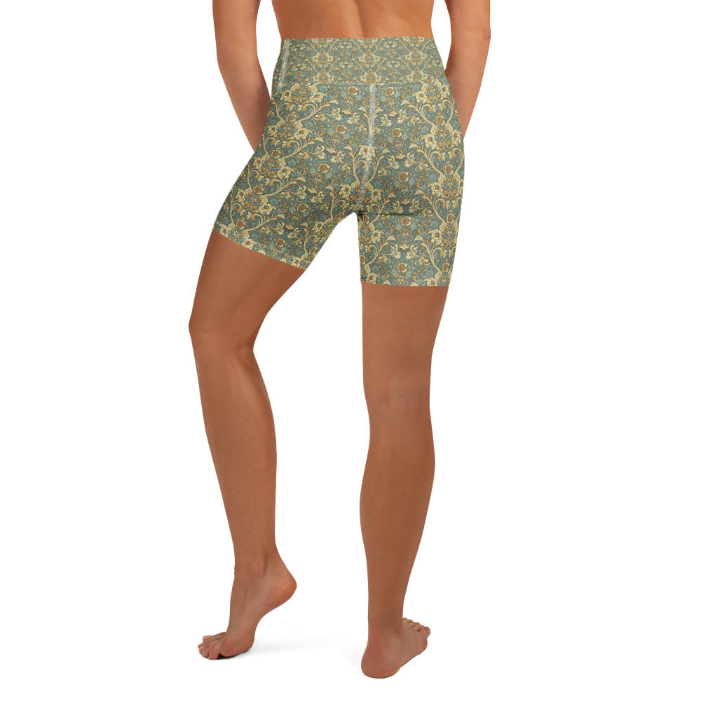 Art Nouveau Fairytale Yoga Shorts | GearBunch