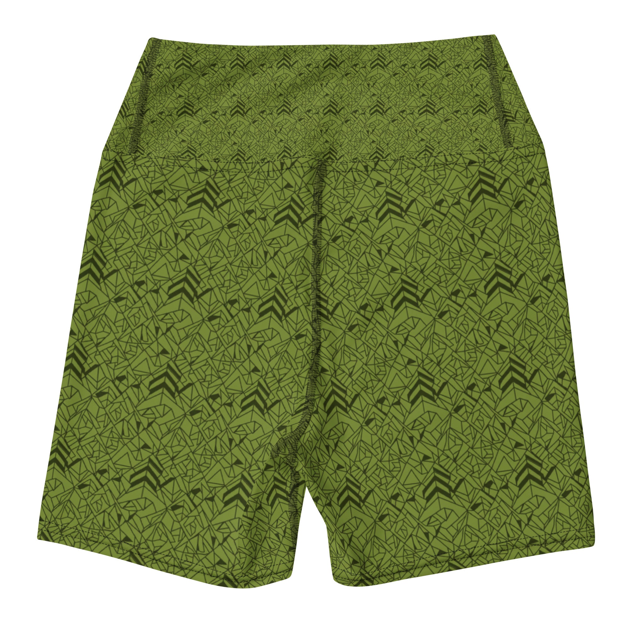 Velvet Olive Green Yoga Shorts | GearBunch