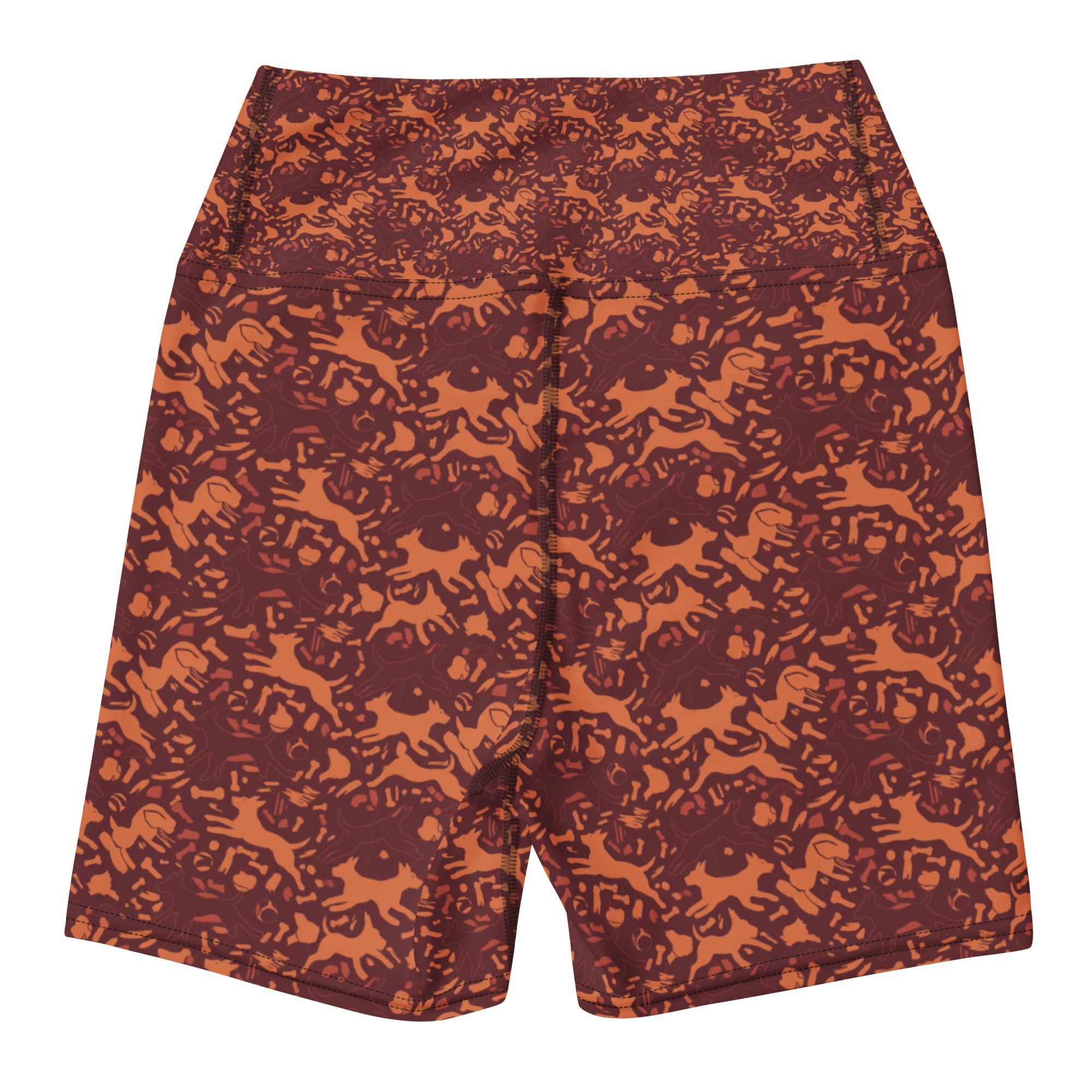 Minimal Fetch Art Yoga Shorts | GearBunch