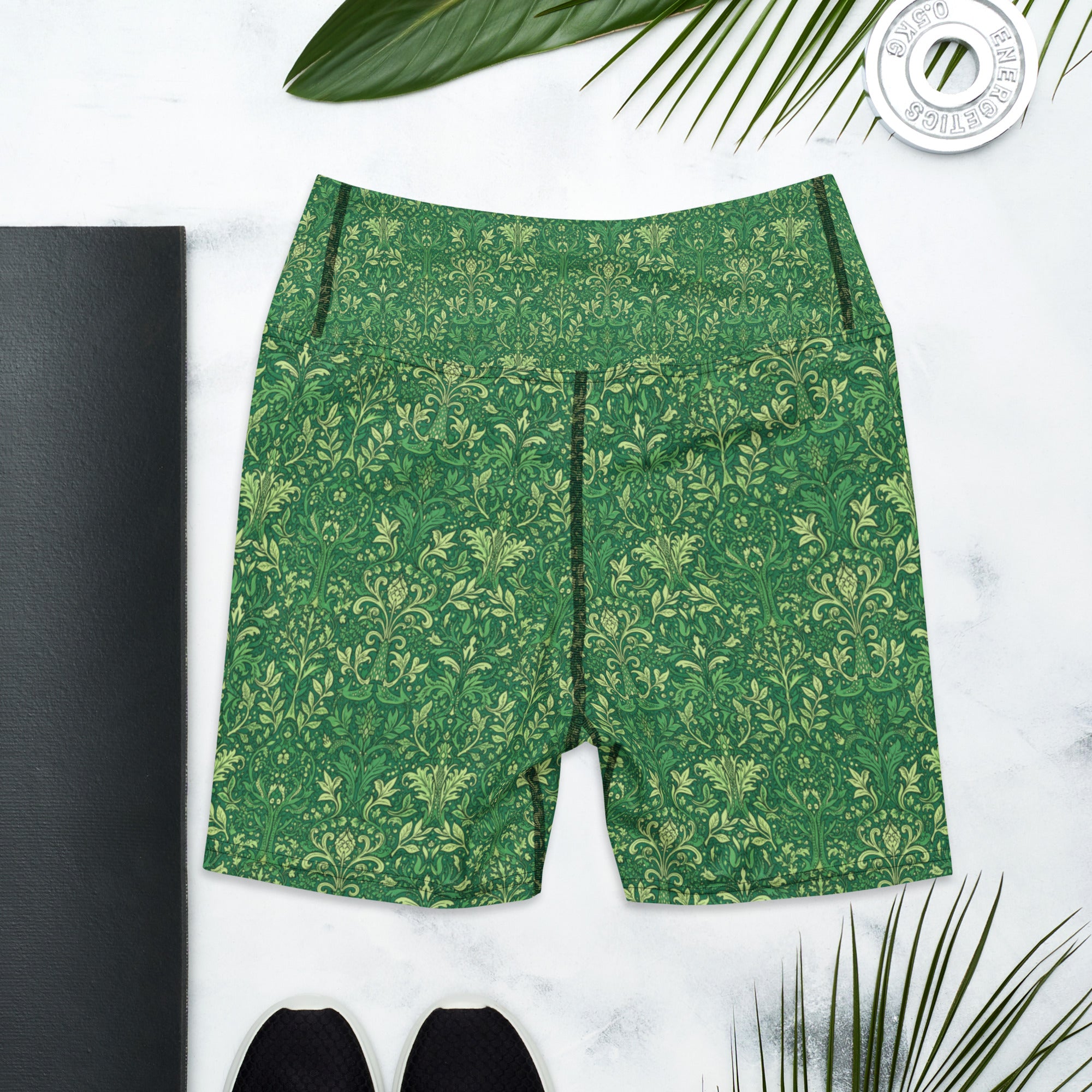 William Morris Tree Yoga Shorts | GearBunch