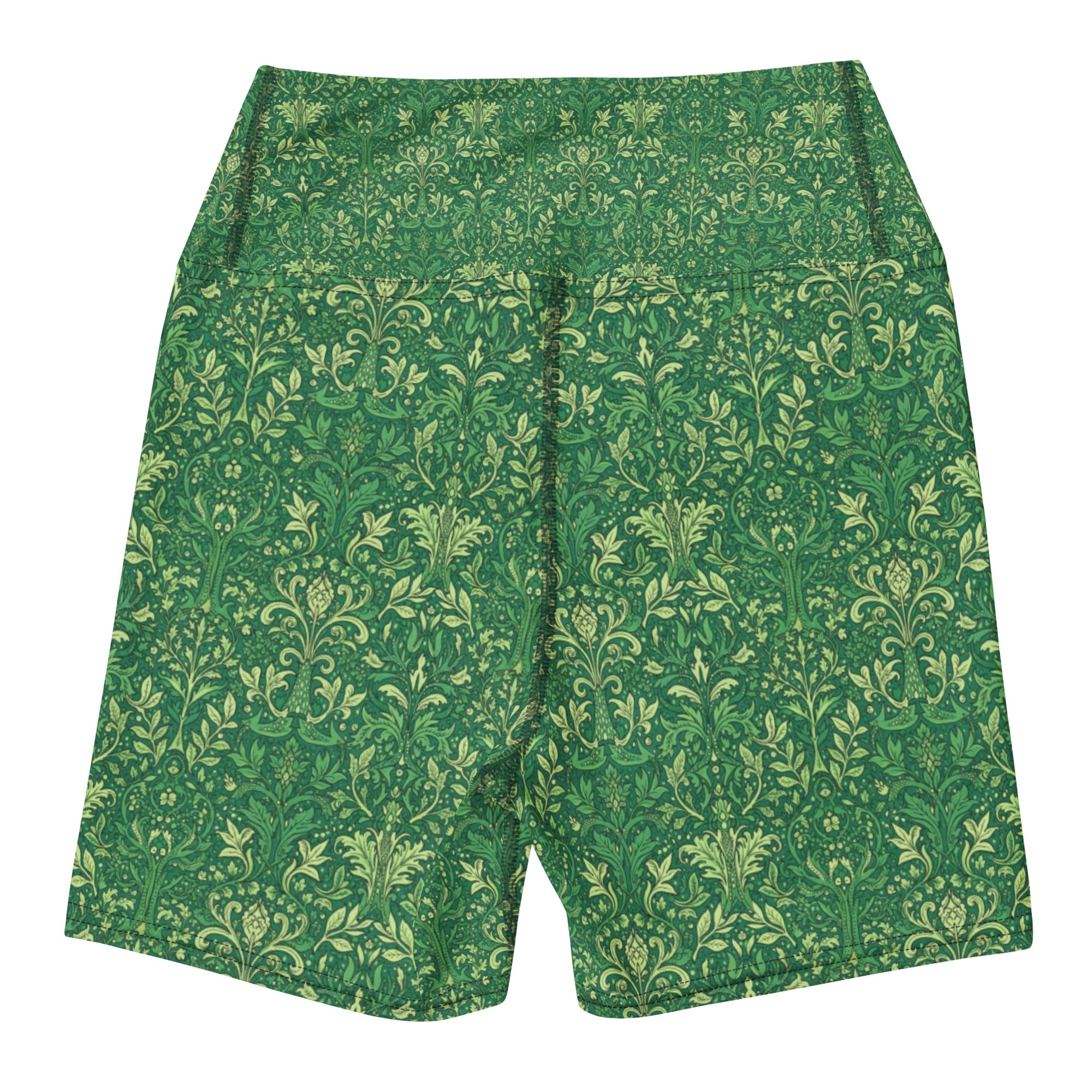 William Morris Tree Yoga Shorts | GearBunch