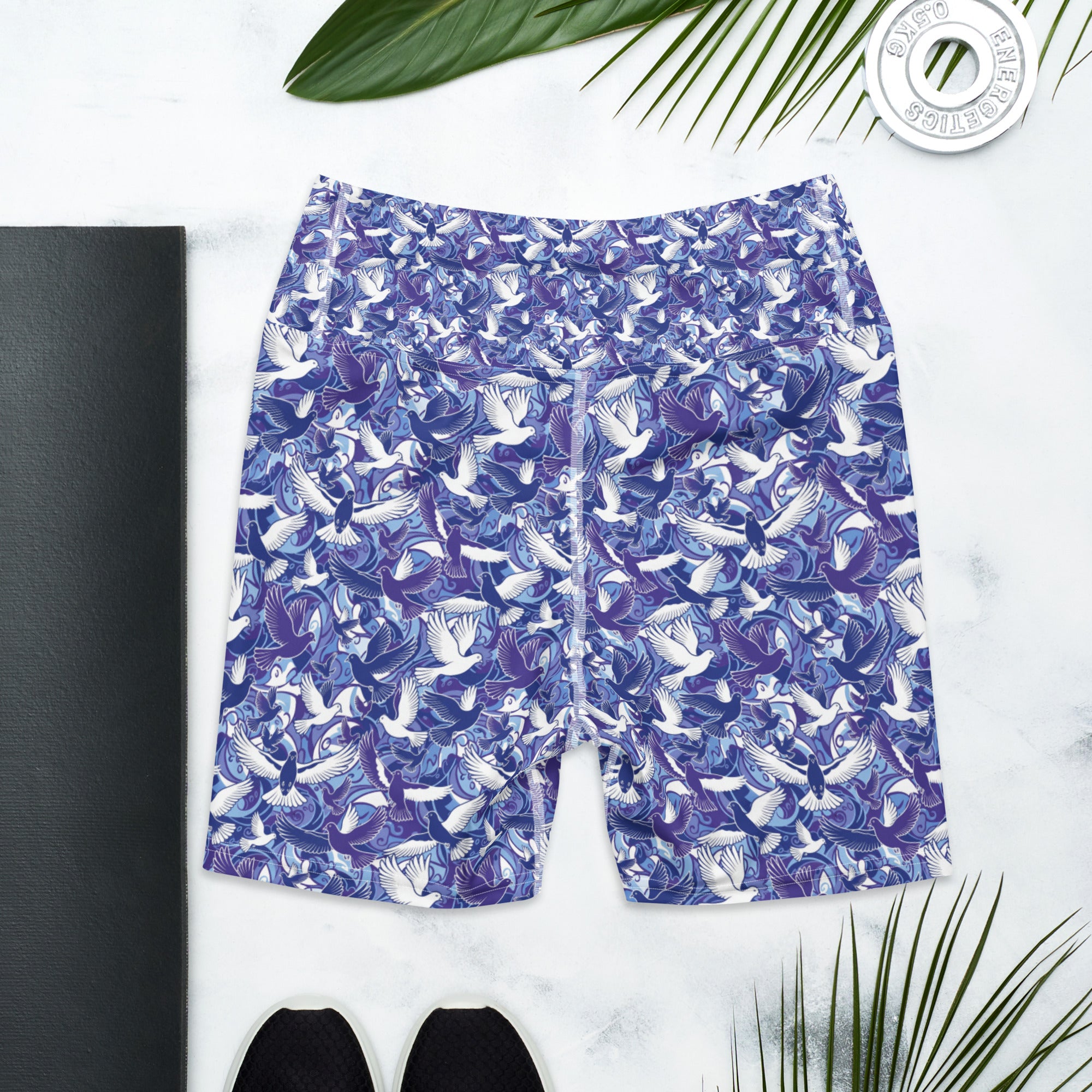Dove in Flight Yoga Shorts | GearBunch
