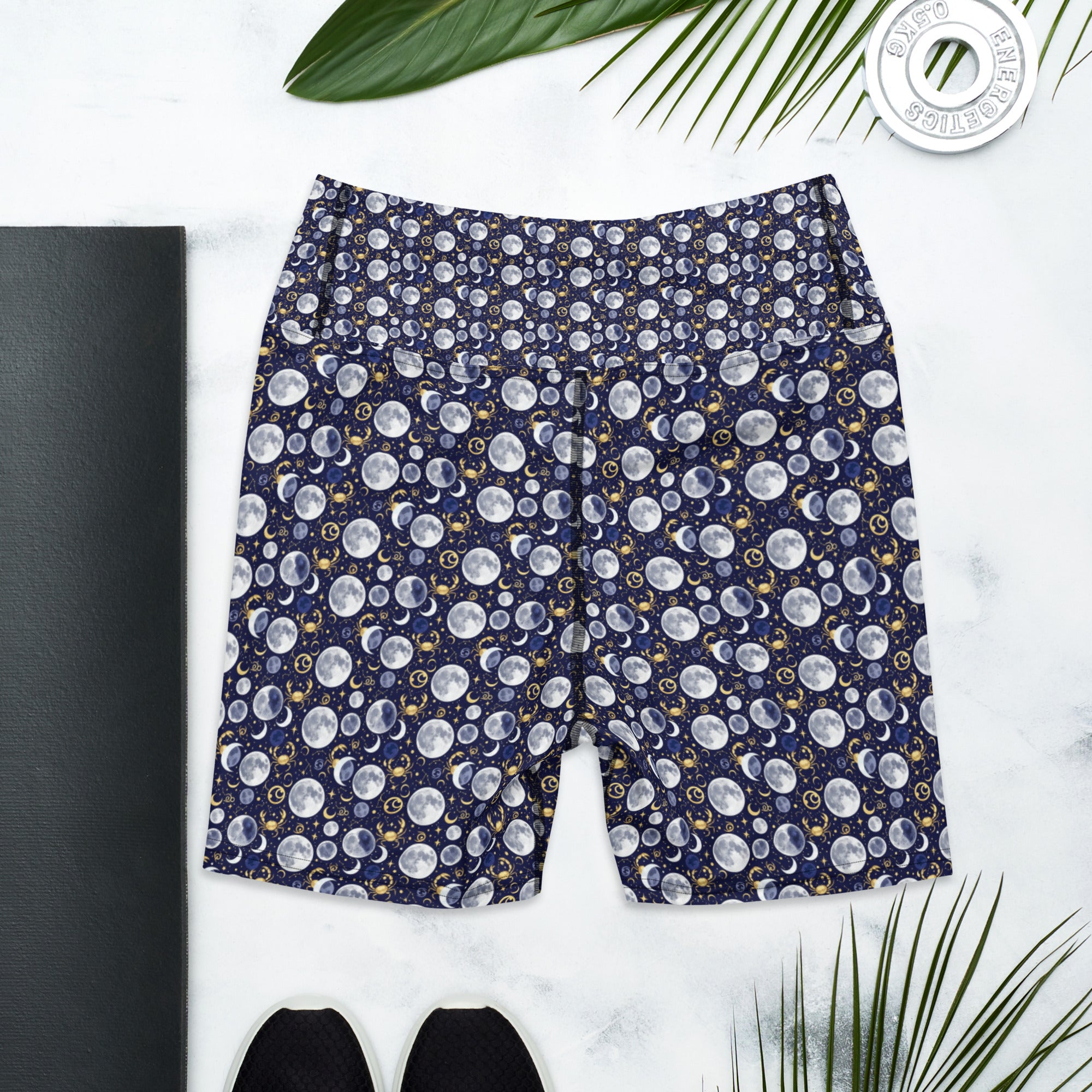 Cancer Moon Phases Yoga Shorts | GearBunch