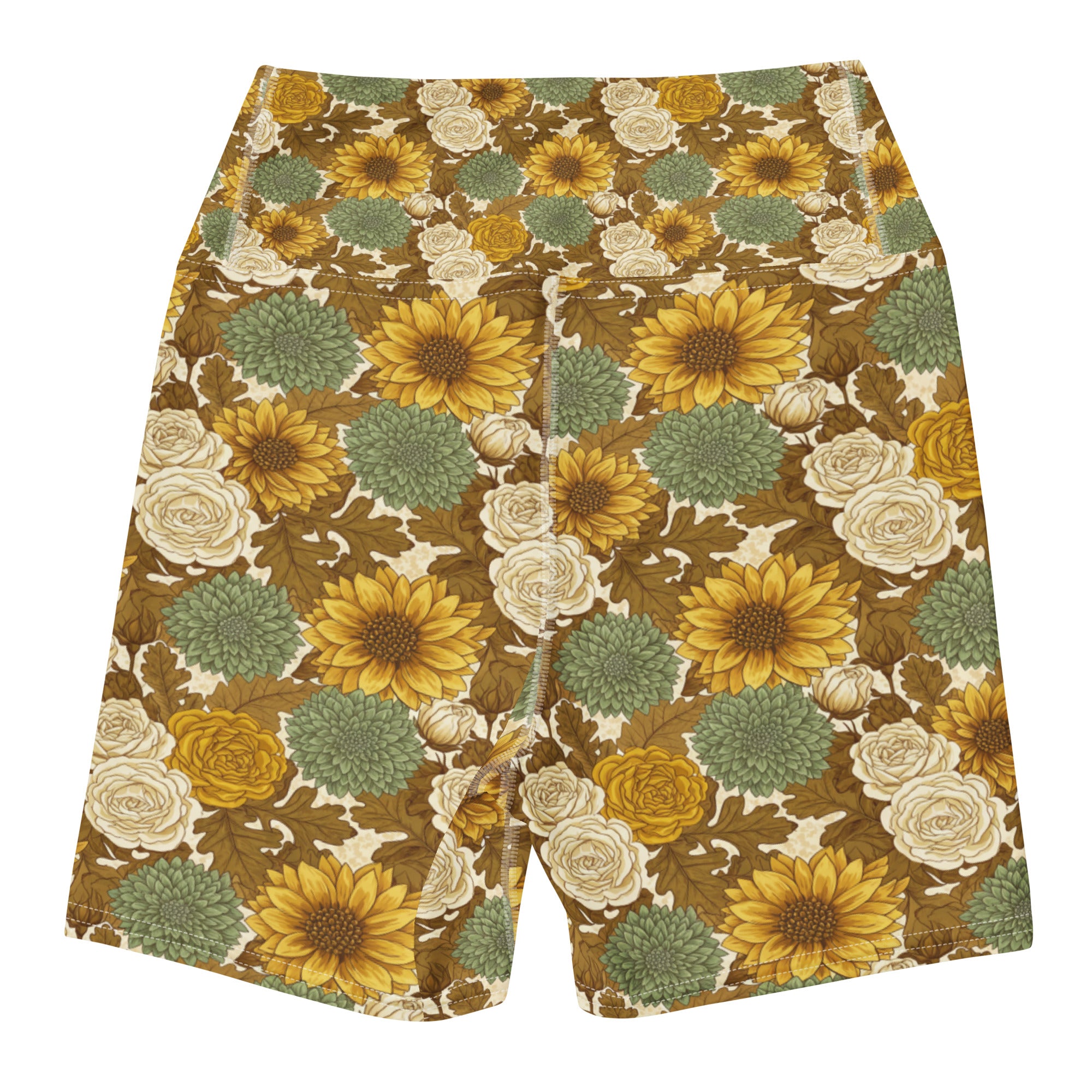 Virgo Harvest Botanical Yoga Shorts | GearBunch