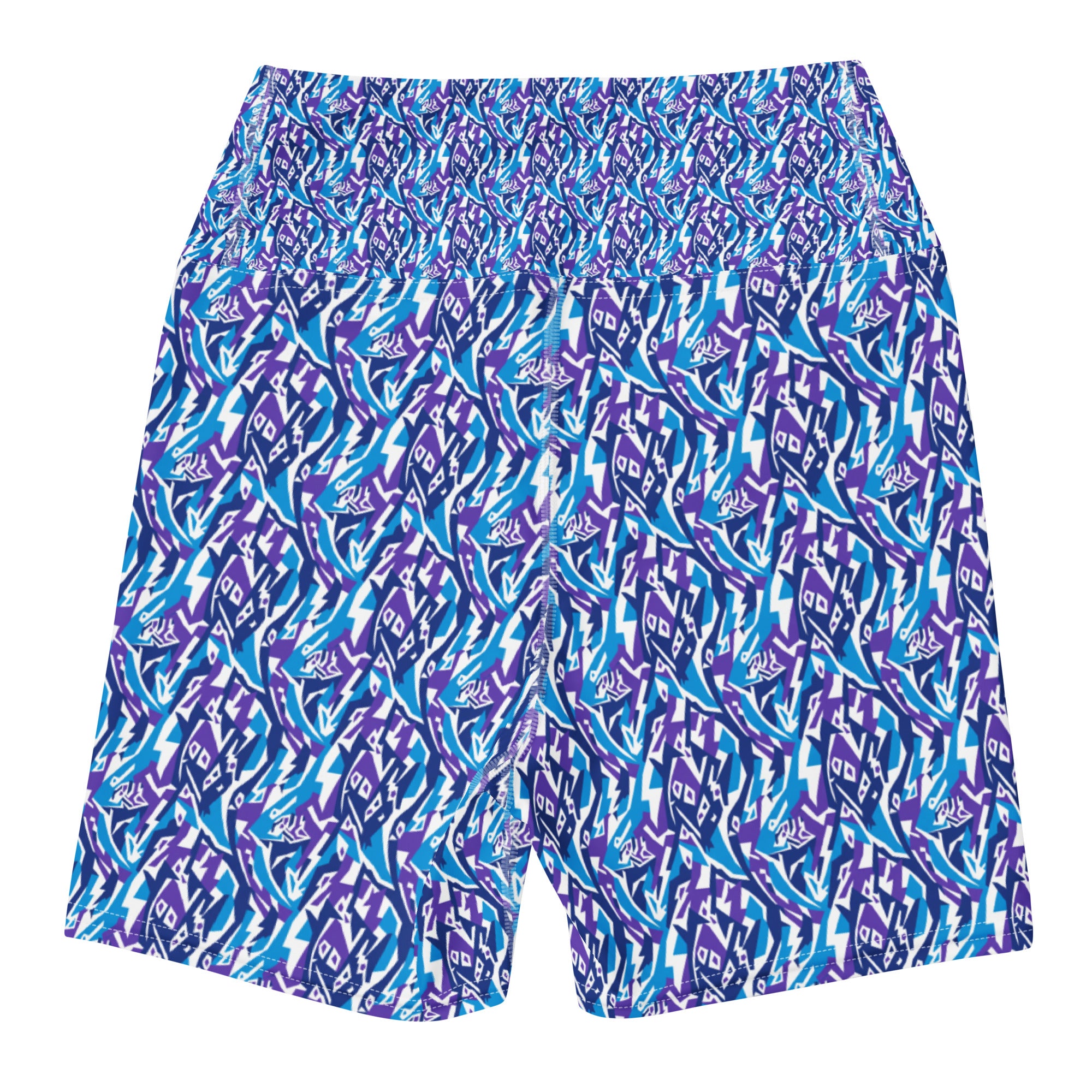 Aquarius Electric Waves Yoga Shorts | GearBunch
