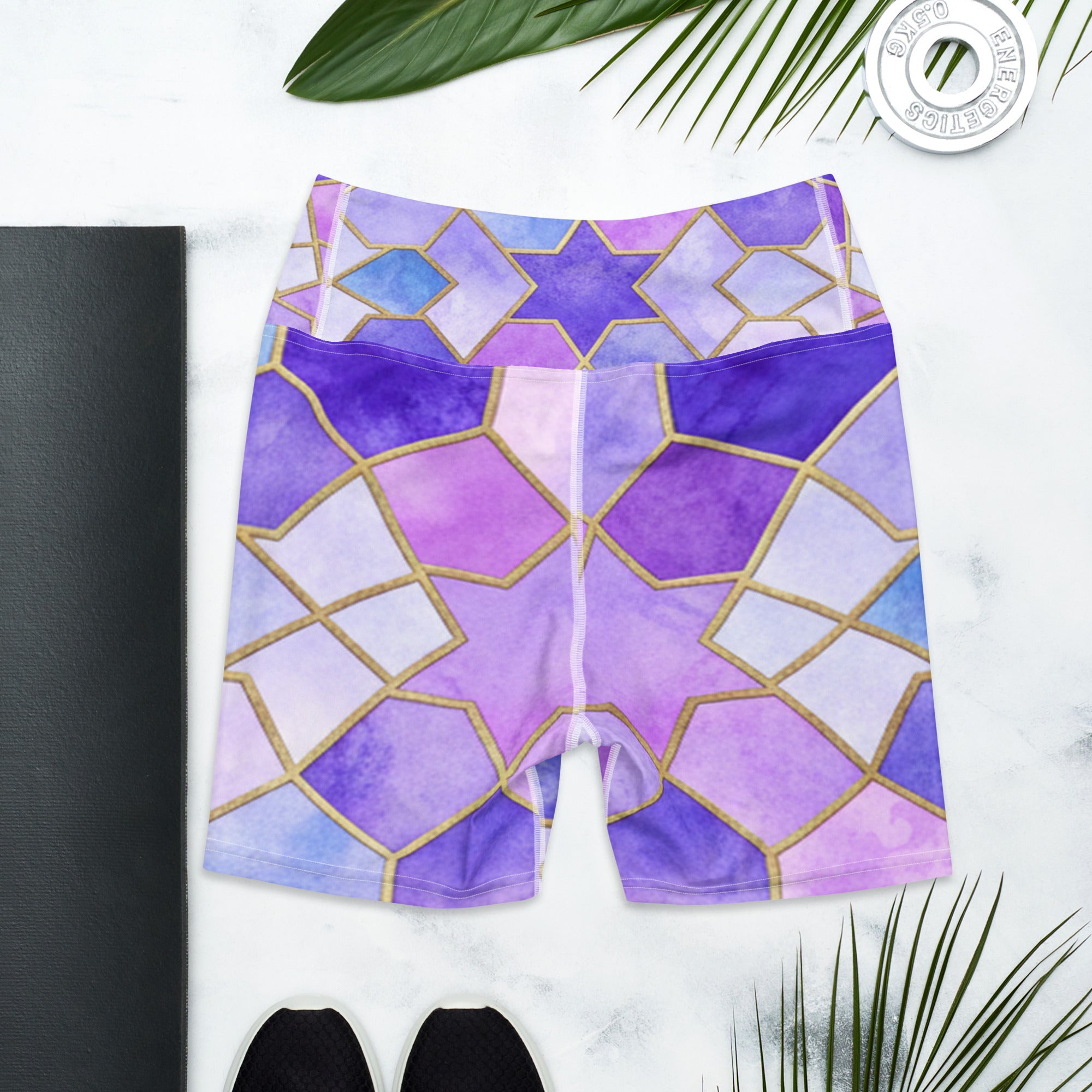 Lavender Fields Yoga Shorts | GearBunch