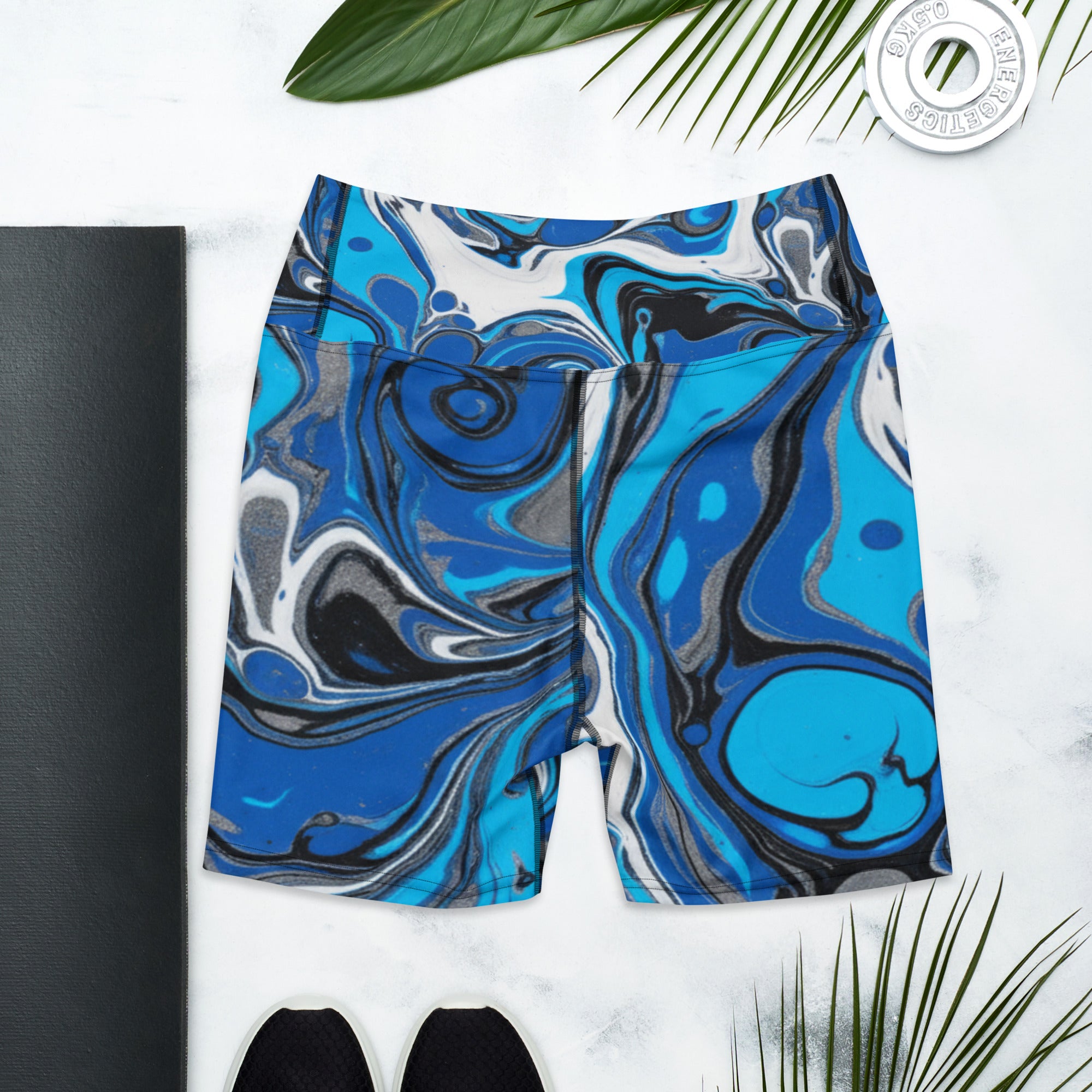 Electric Storm Yoga Shorts | GearBunch