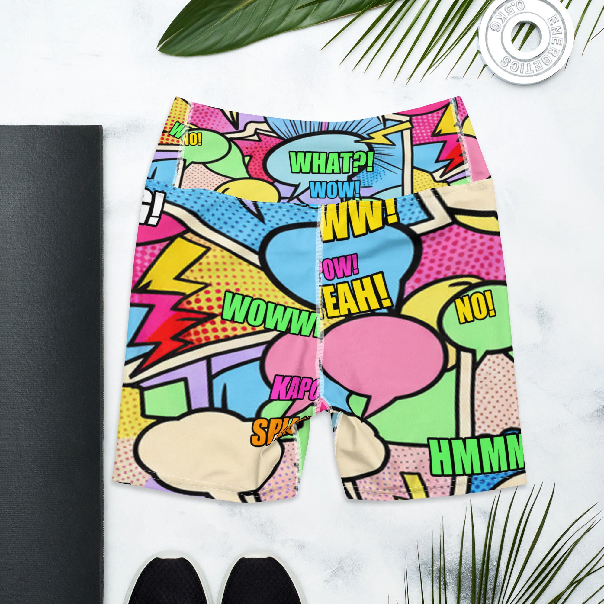 Comic Pop Candy Pastel Yoga Shorts | GearBunch