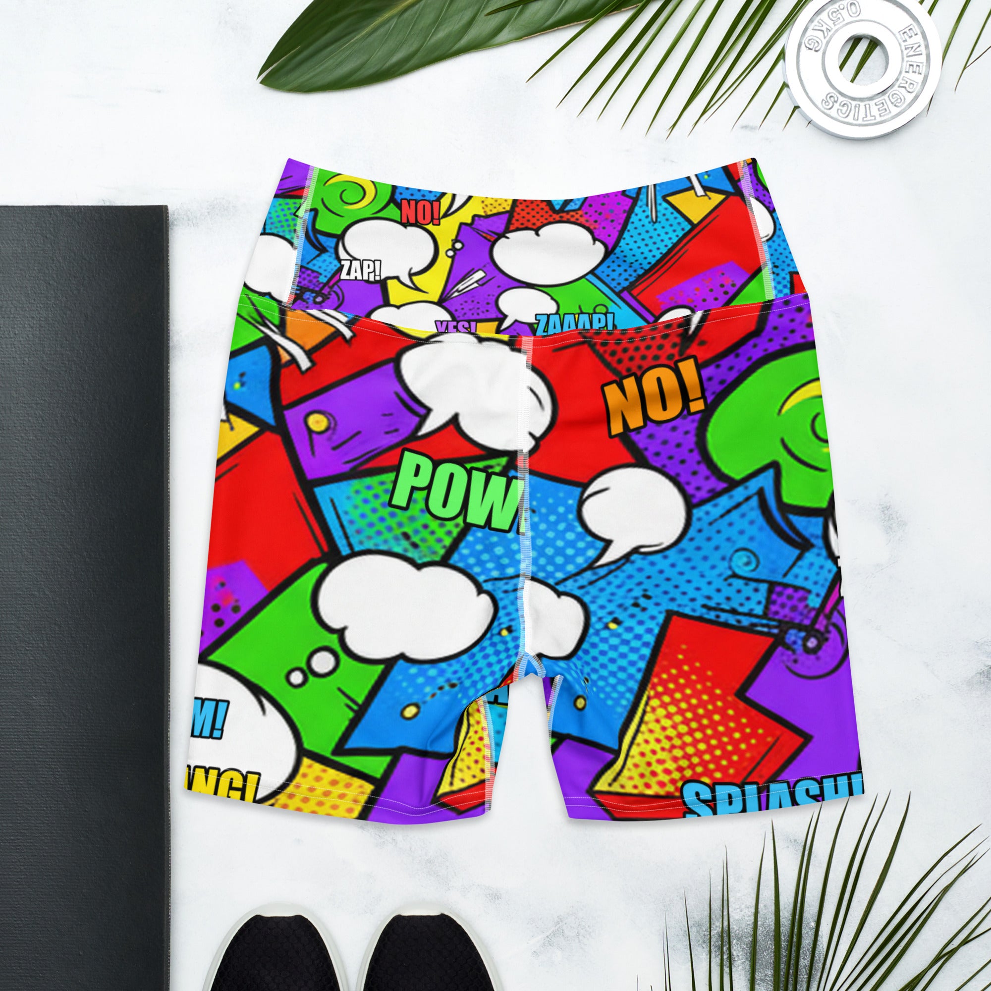 Comic Strip Classic Hero Yoga Shorts | GearBunch