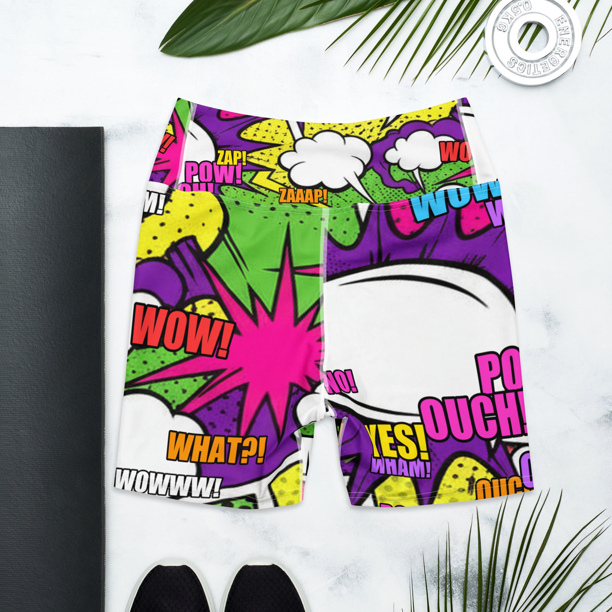 Comic Strip Villain Yoga Shorts | GearBunch