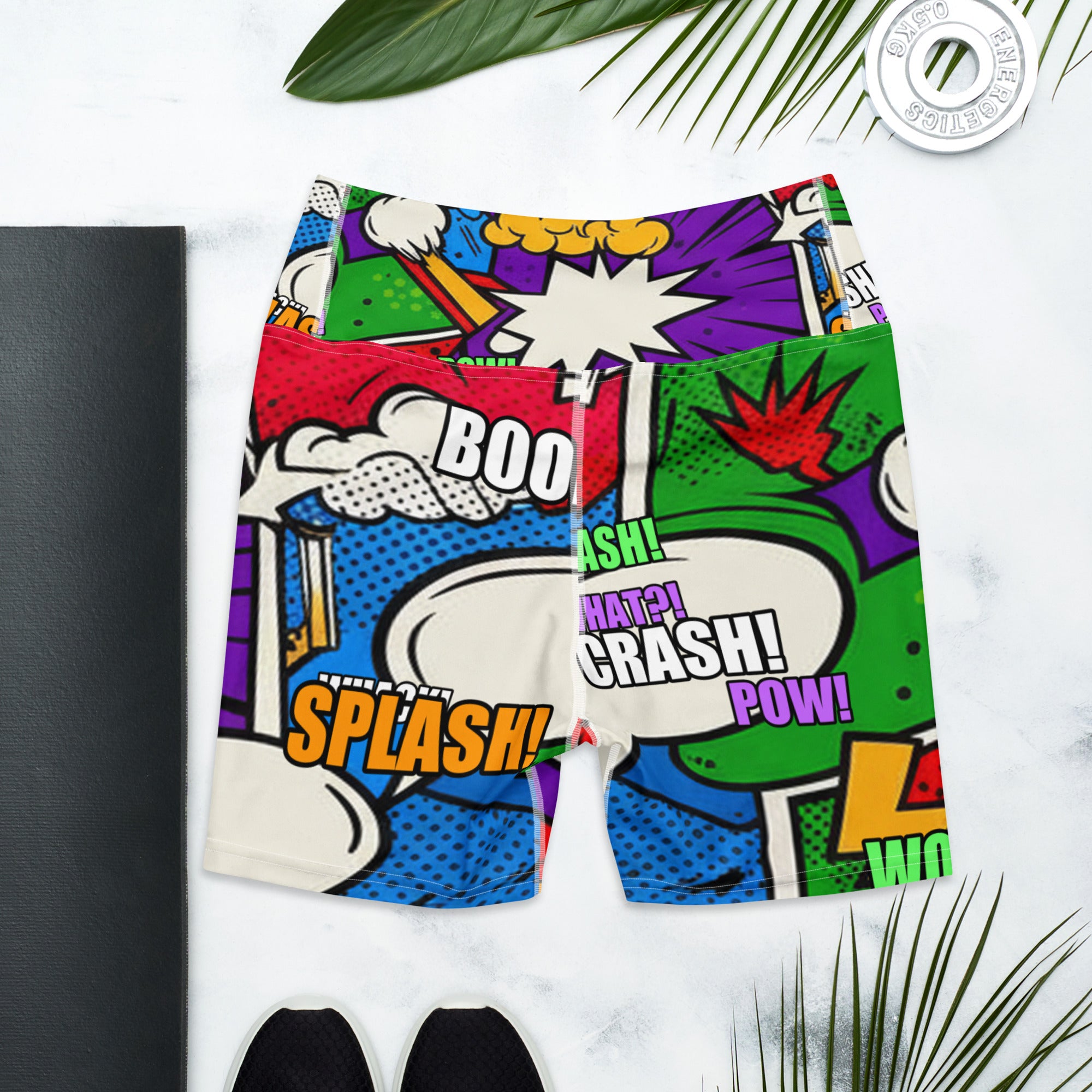Comic Strip Monster Mash Yoga Shorts | GearBunch