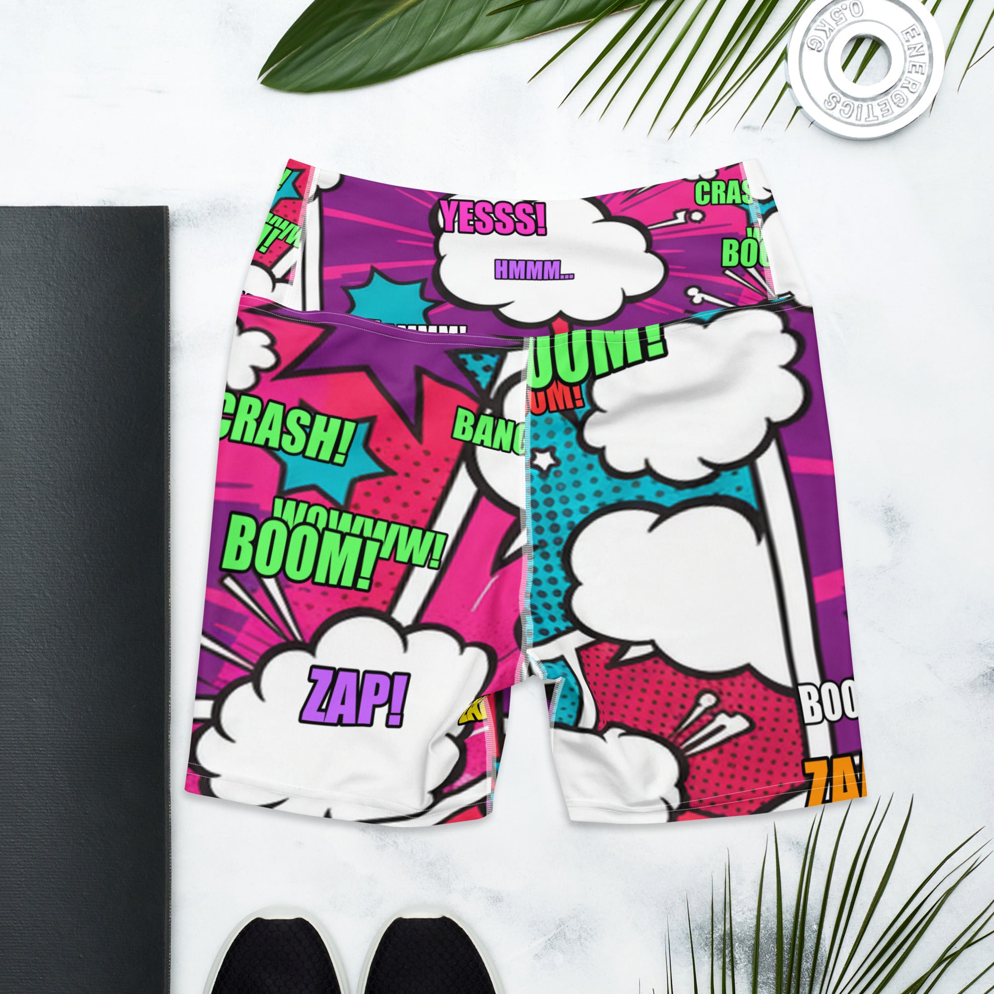 Comic Strip Roller Derby Yoga Shorts | GearBunch