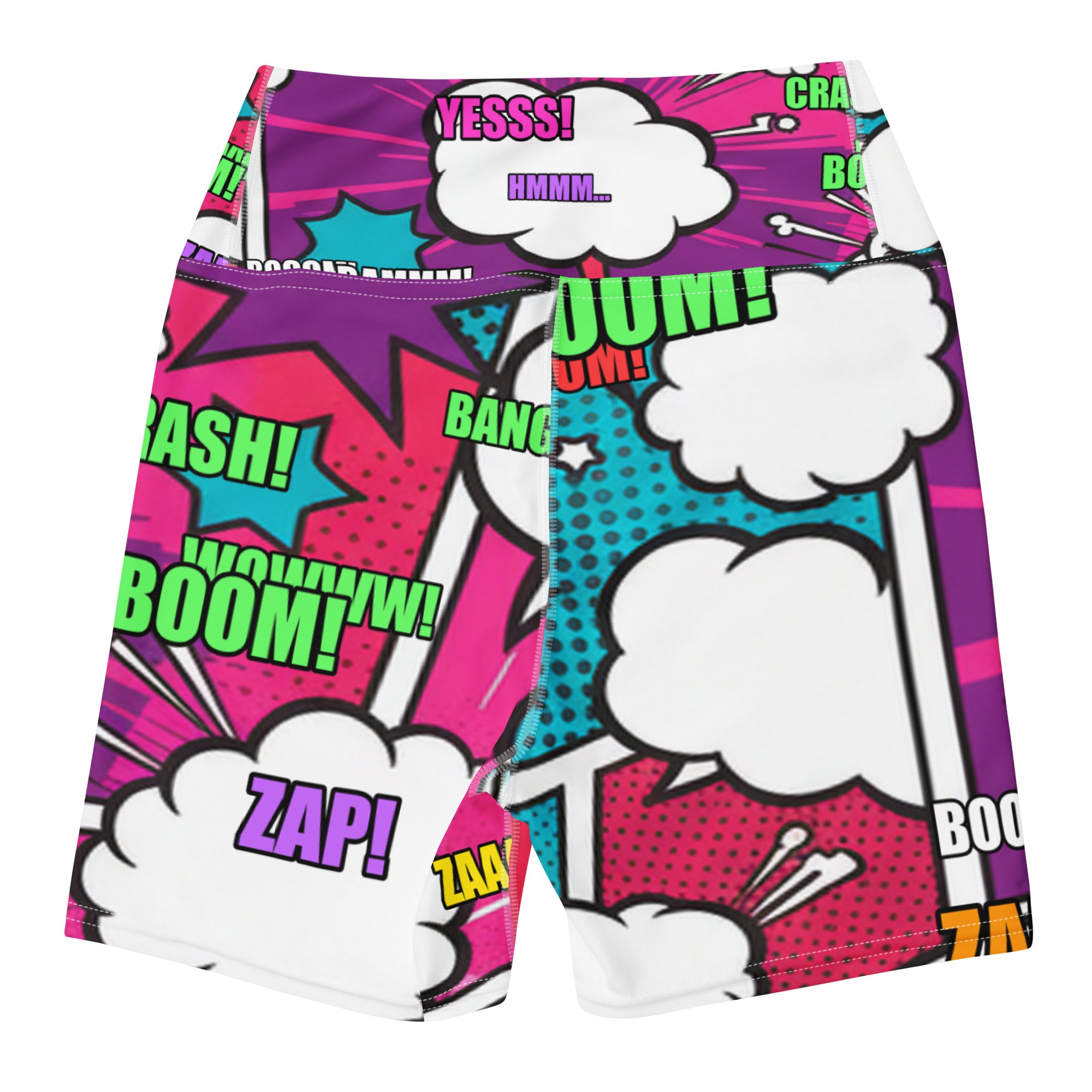 Comic Strip Roller Derby Yoga Shorts | GearBunch