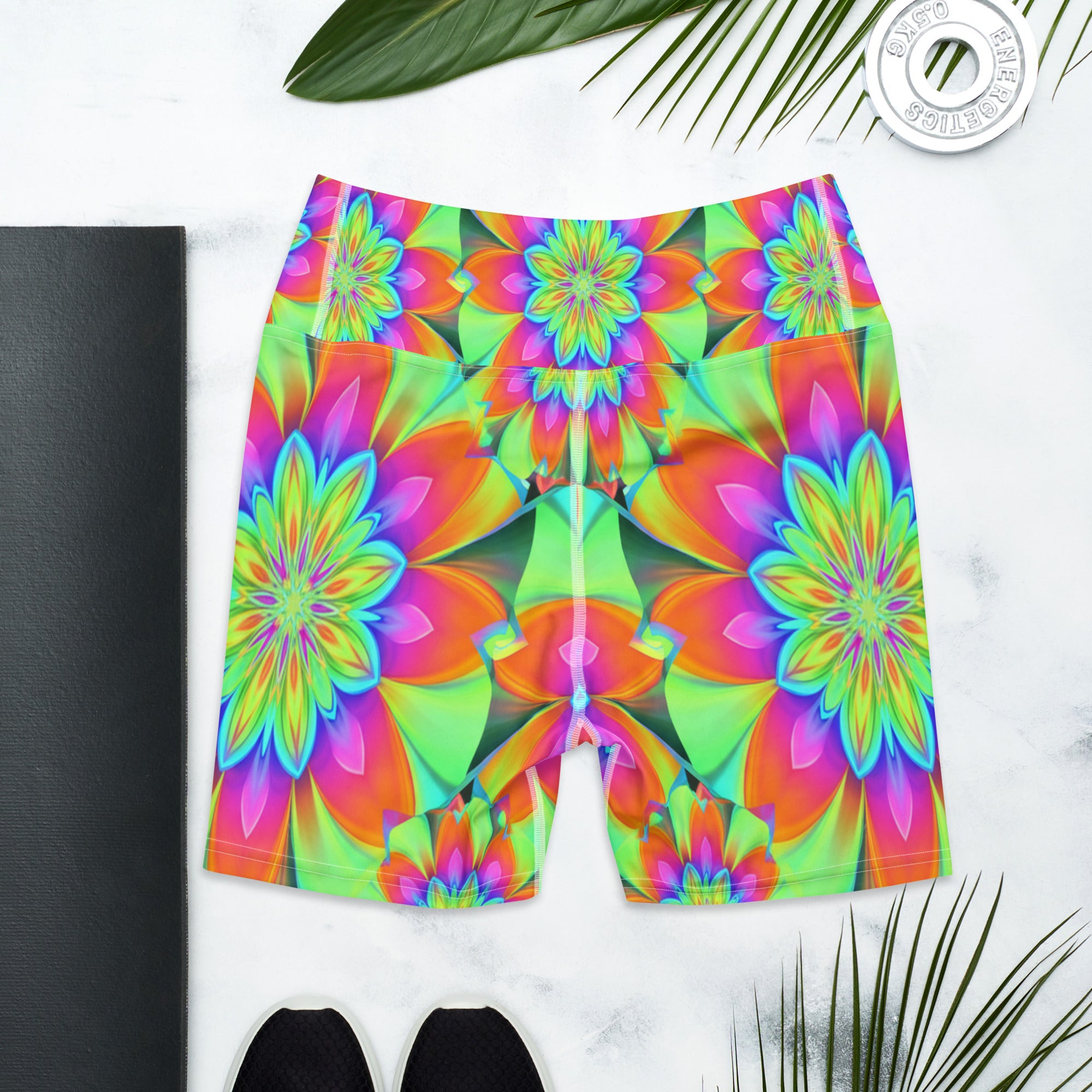 Psychedelic Acid Trip Yoga Shorts | GearBunch